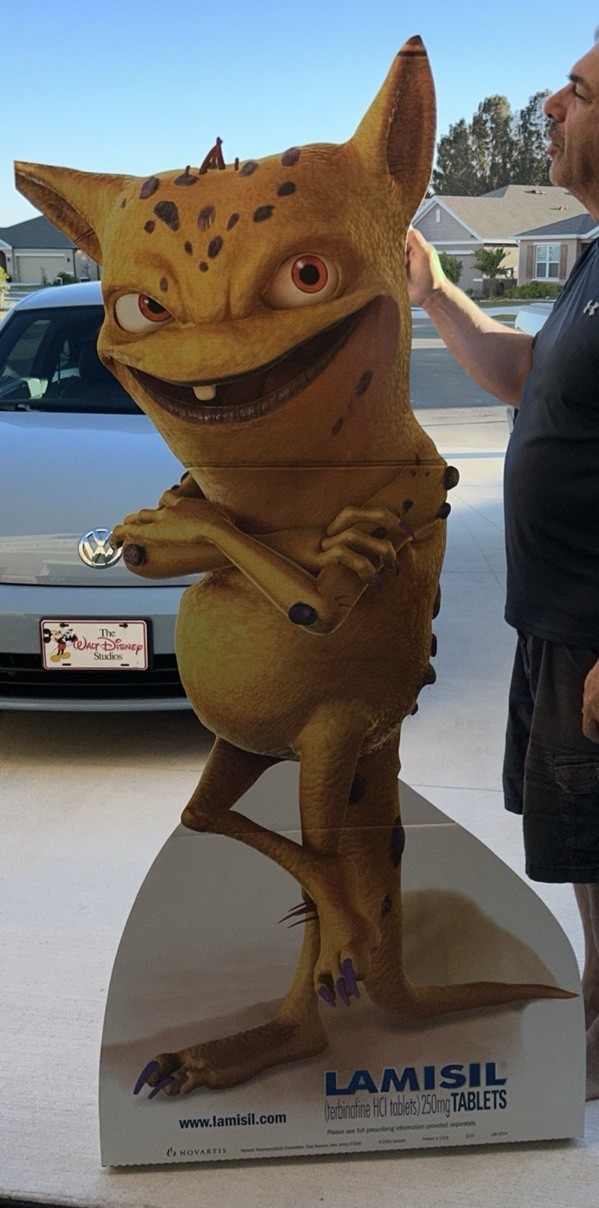 Lamisil Life Size 6 Foot Digger Standee Stand Up Pharmaceutical Promo