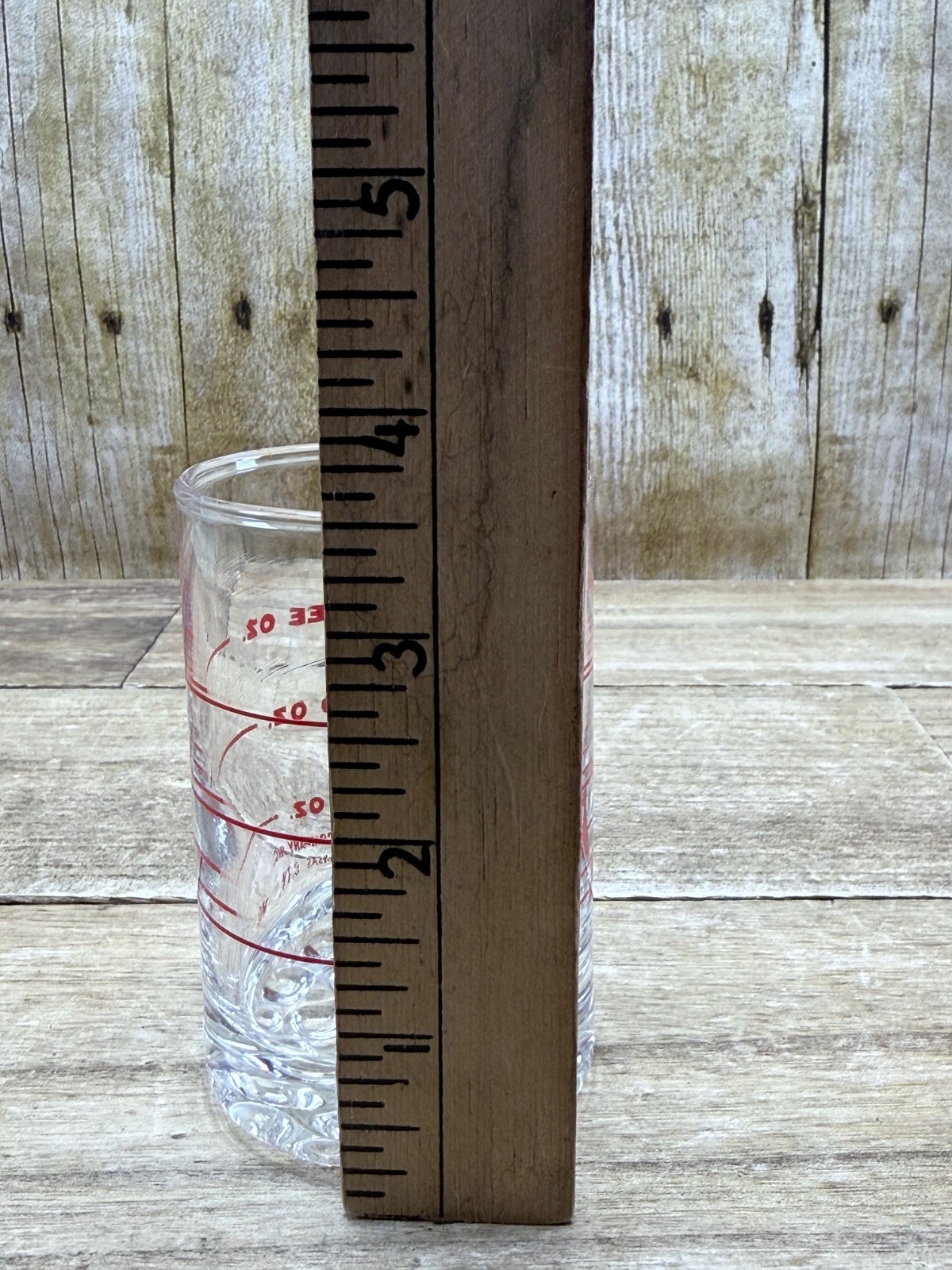 B F Ascher Perke 3oz. Measuring Glass Pharmaceutical Medical Vintage ~ FREE SHIP