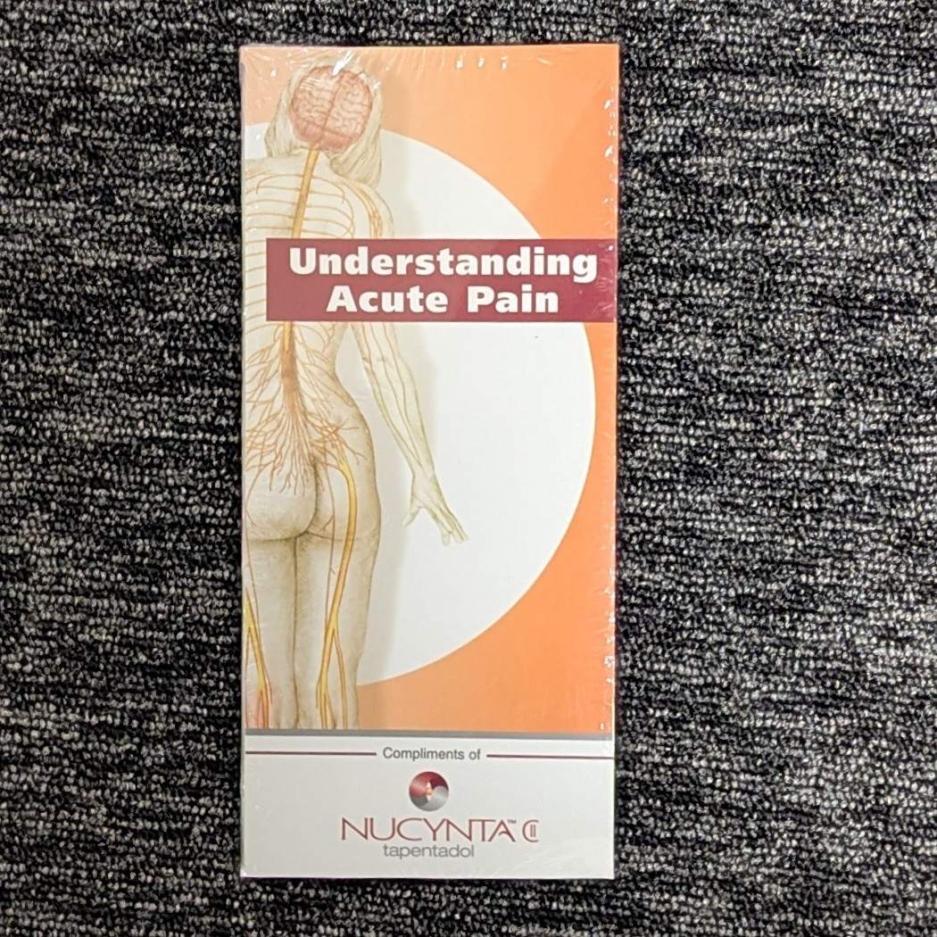Drug Rep Education Resource Booklet Paperback Pamphlet Understanding Acute Pain