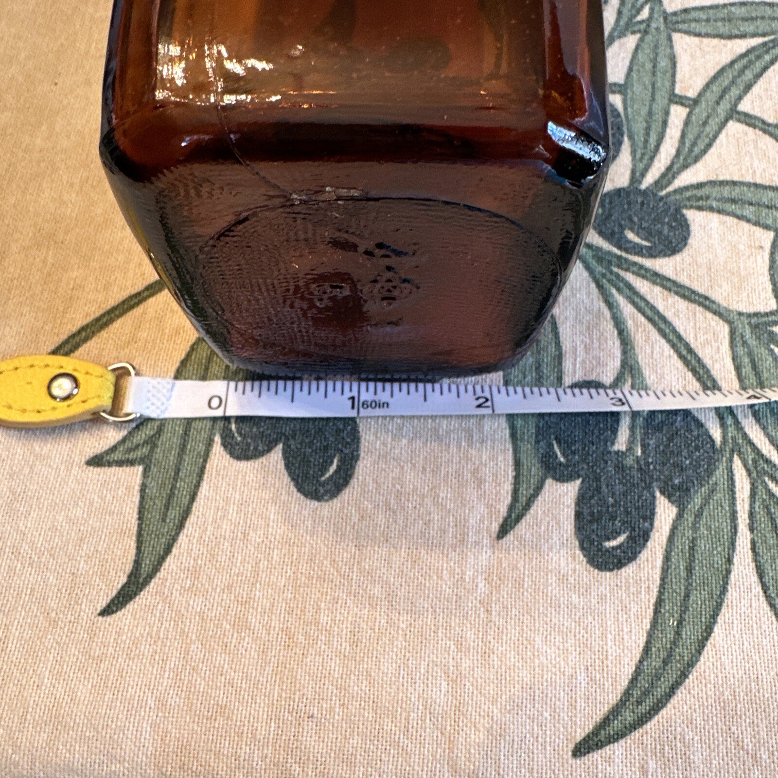 Vintage People’s Drug Store Wash DC Lime Water Beveled Brown Glass Bottle