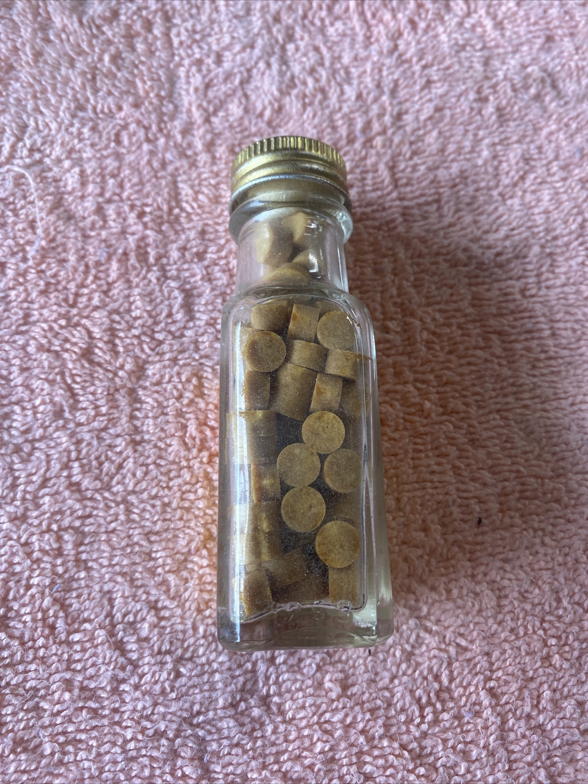 VINTAGE BAALMANN’S GAS TABLETS JAR IN BOX W/ PAPERS FULL RARE Bin #2