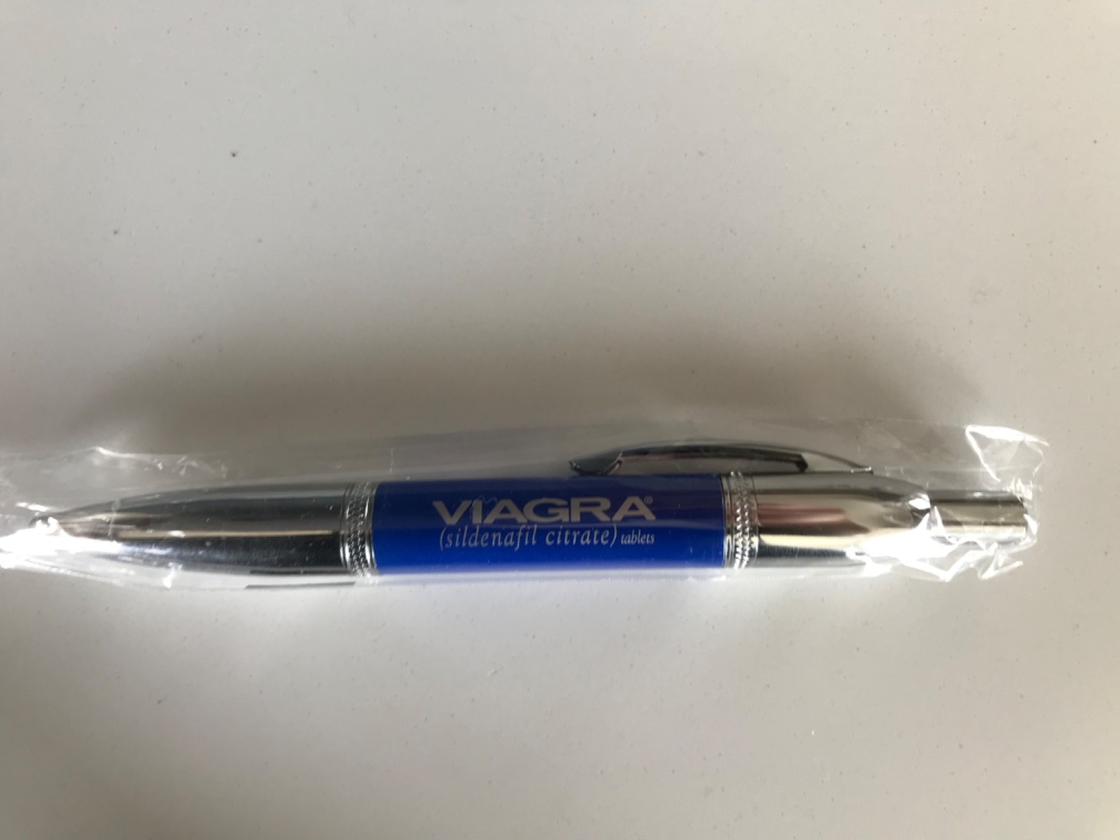 VIAGRA HEAVY METAL BULLET CHROME DRUG REP PEN NICE NEW