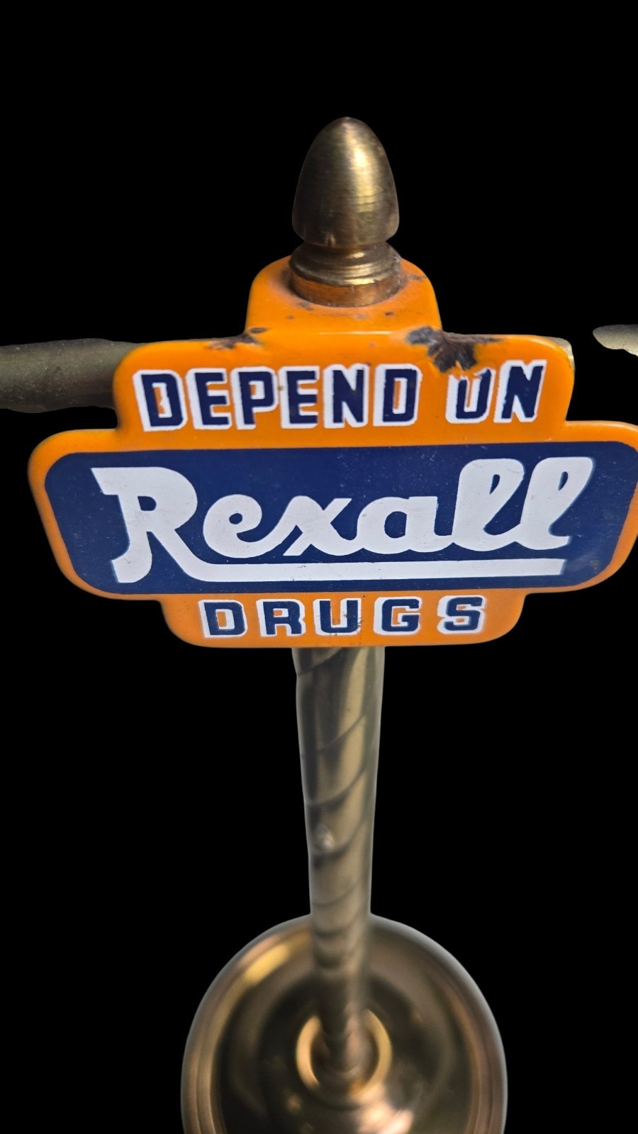 VTG Rexall Pharmacy Balance Scale Brass Drug Store Apothecary Medical Counter…