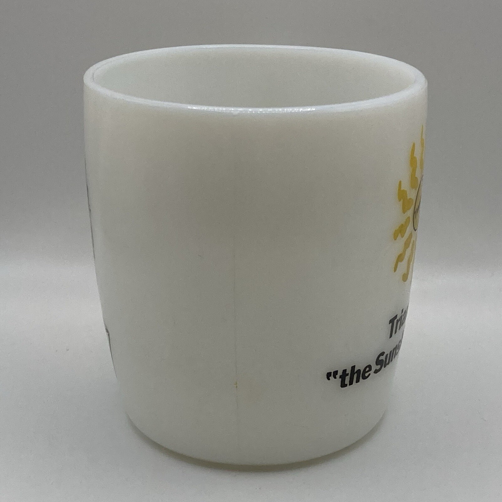 Vintage TRIAMINIC Pharma Drug Rep Advertising Doctor Coffee Mug Cup SUNSHINE