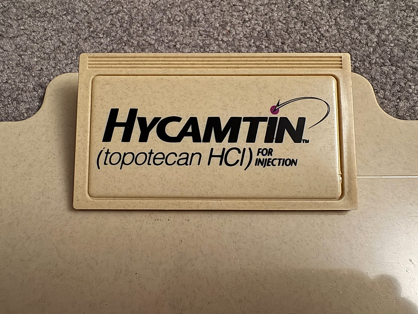 TWO long clipboards from drug reps for Hycamtin & Enablex
