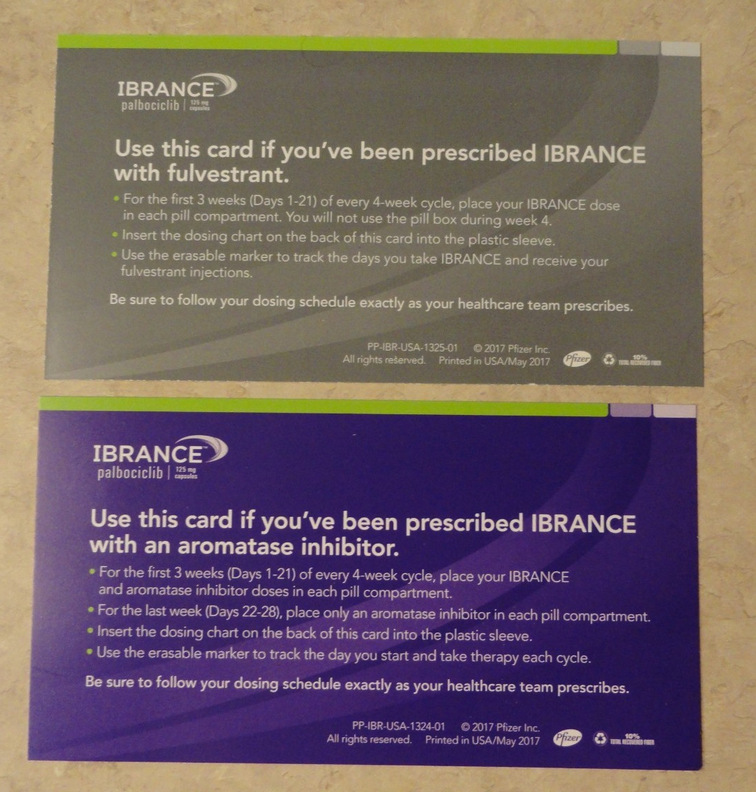 Big Pharma Ibrance Patient Pill minder caddy pharmaceutical drug rep swag nos
