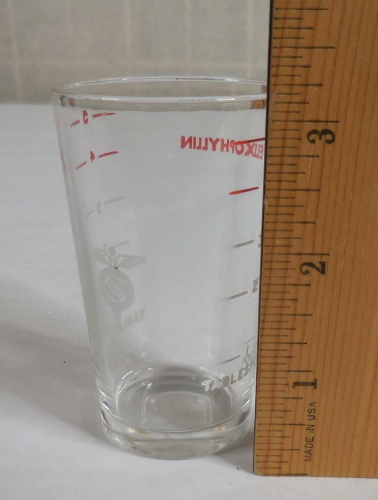 Elixophyllin Asthma Medication Dosing Shot Glass Measuring Cup 5 Tablespoons