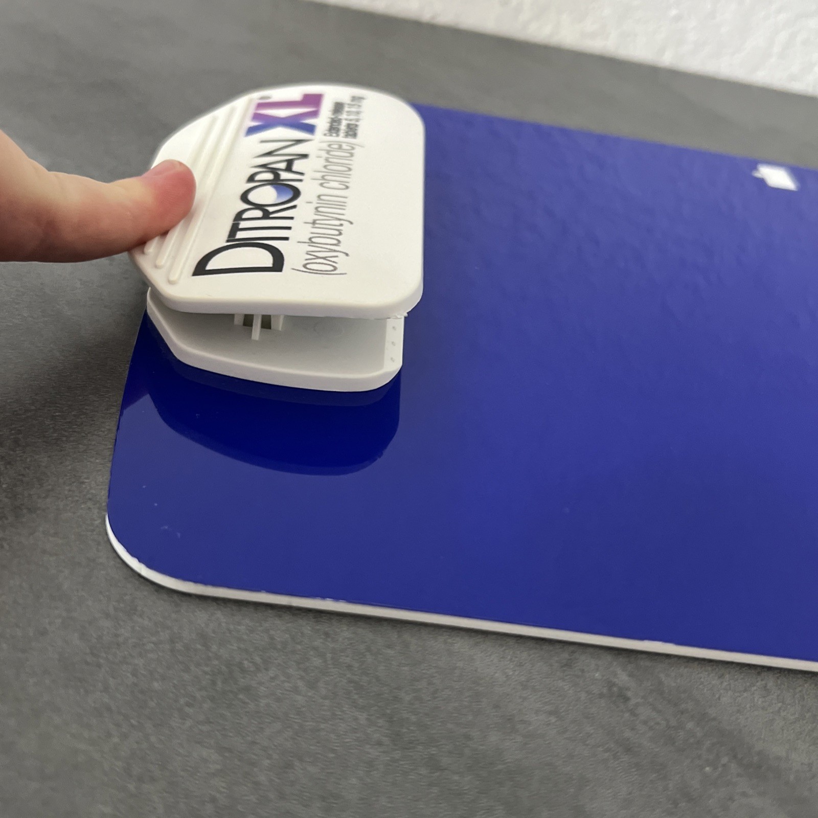 RARE Ditropan XL Blue Plastic Clipboard Drug Rep Promo Pharmaceutical Oxybutynin