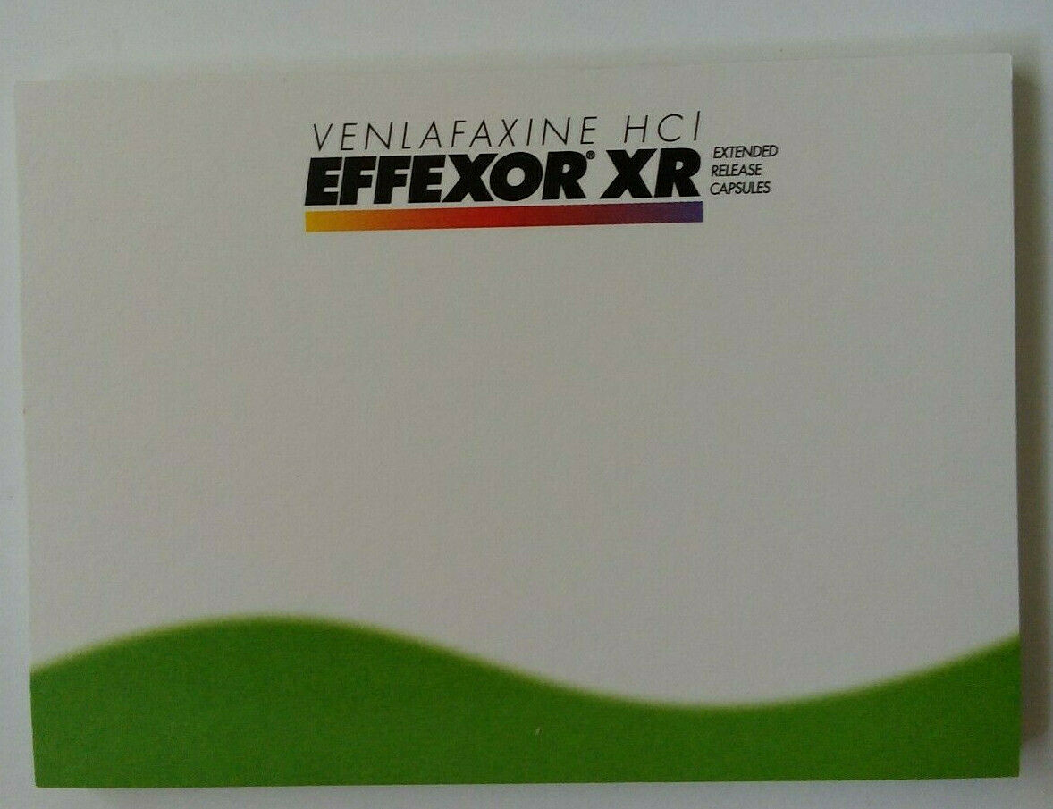 EFFEXOR XR (3″ X 4″) Pharmaceutical DRUG REP POST-IT NOTE PAD
