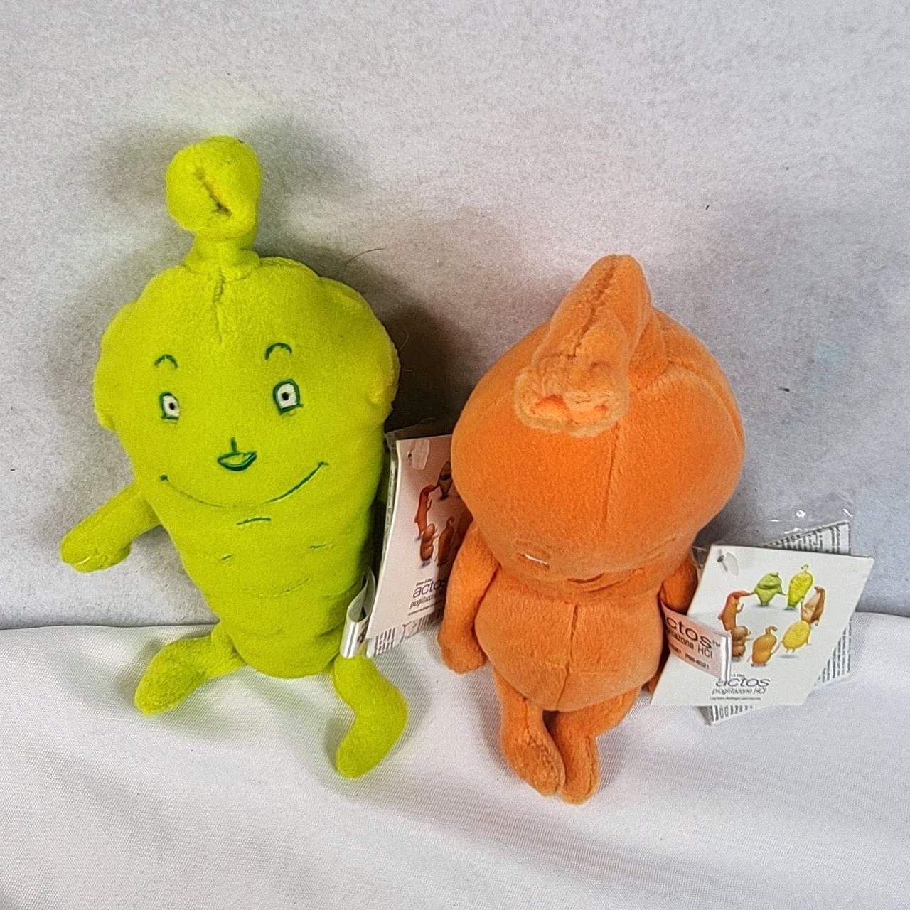 Actos Drug Rep Stuffed Animal Pharmaceutical Diabetes Advertising Plush Lot of 2