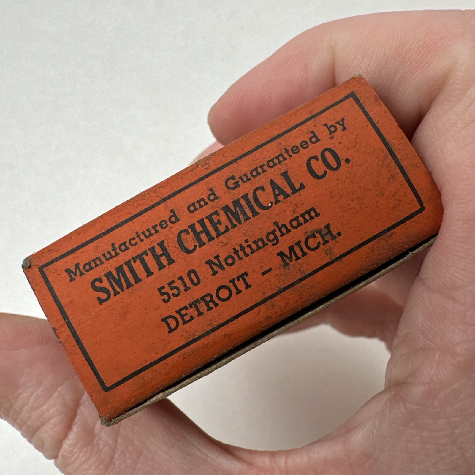 Vintage Smith’s Foot Ointment Detroit Michigan Empty Box Smith Chemical Co