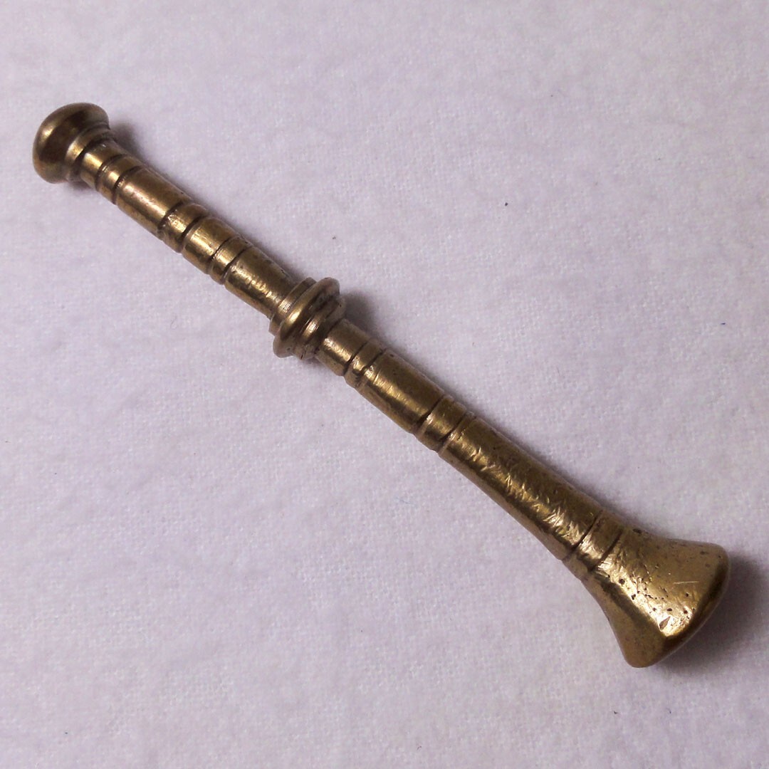 Vintage Small Brass Mortar and Pestle Set, Apothecary Pharmacy Wicca