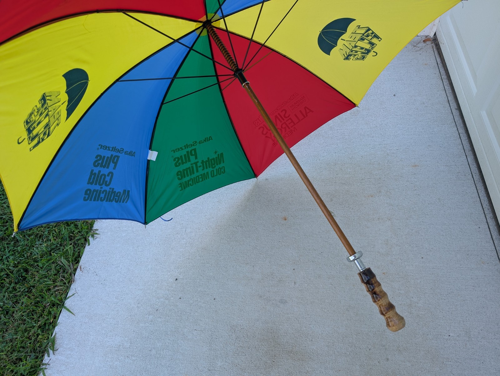 Vintage Alka – Seltzer Rainbow Umbrella Pharmaceutical Miles Labs Advertising