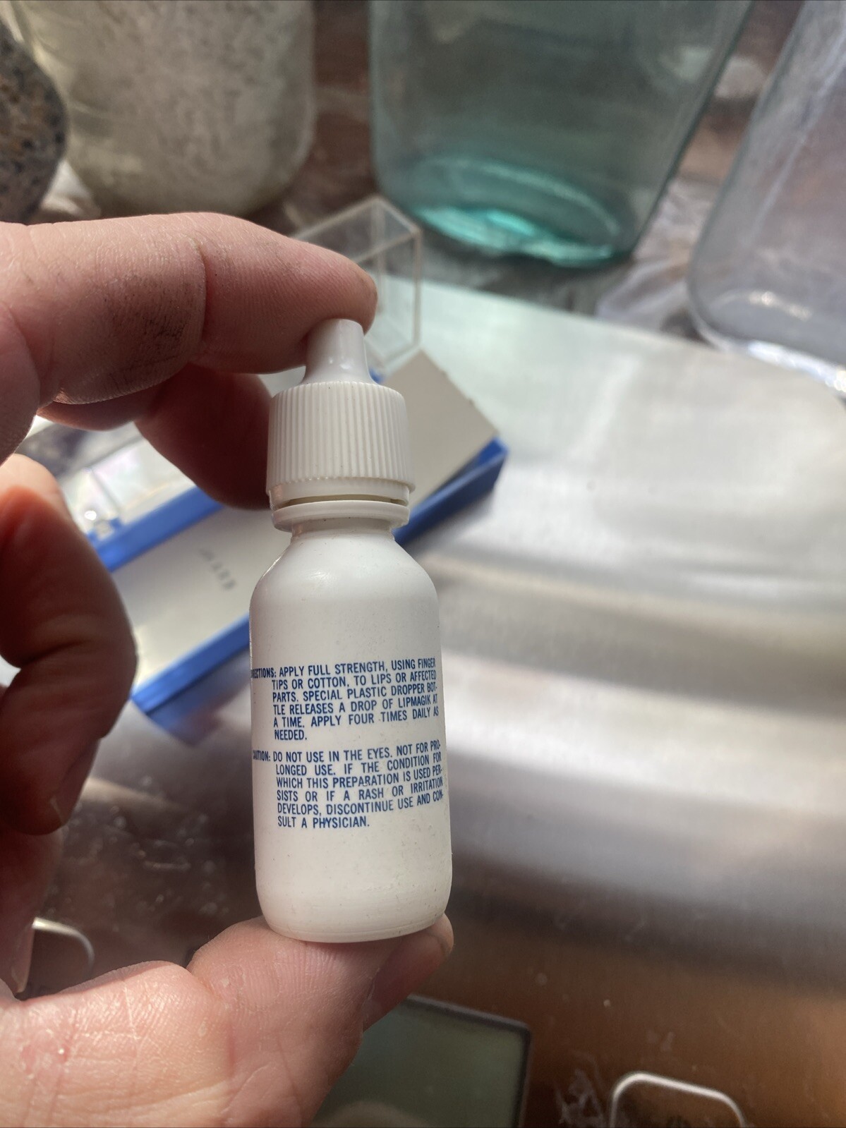 Vintage Bottle Of LIP MAGIK. Full*Unopened Bottle In Original Cont. W/cotton.