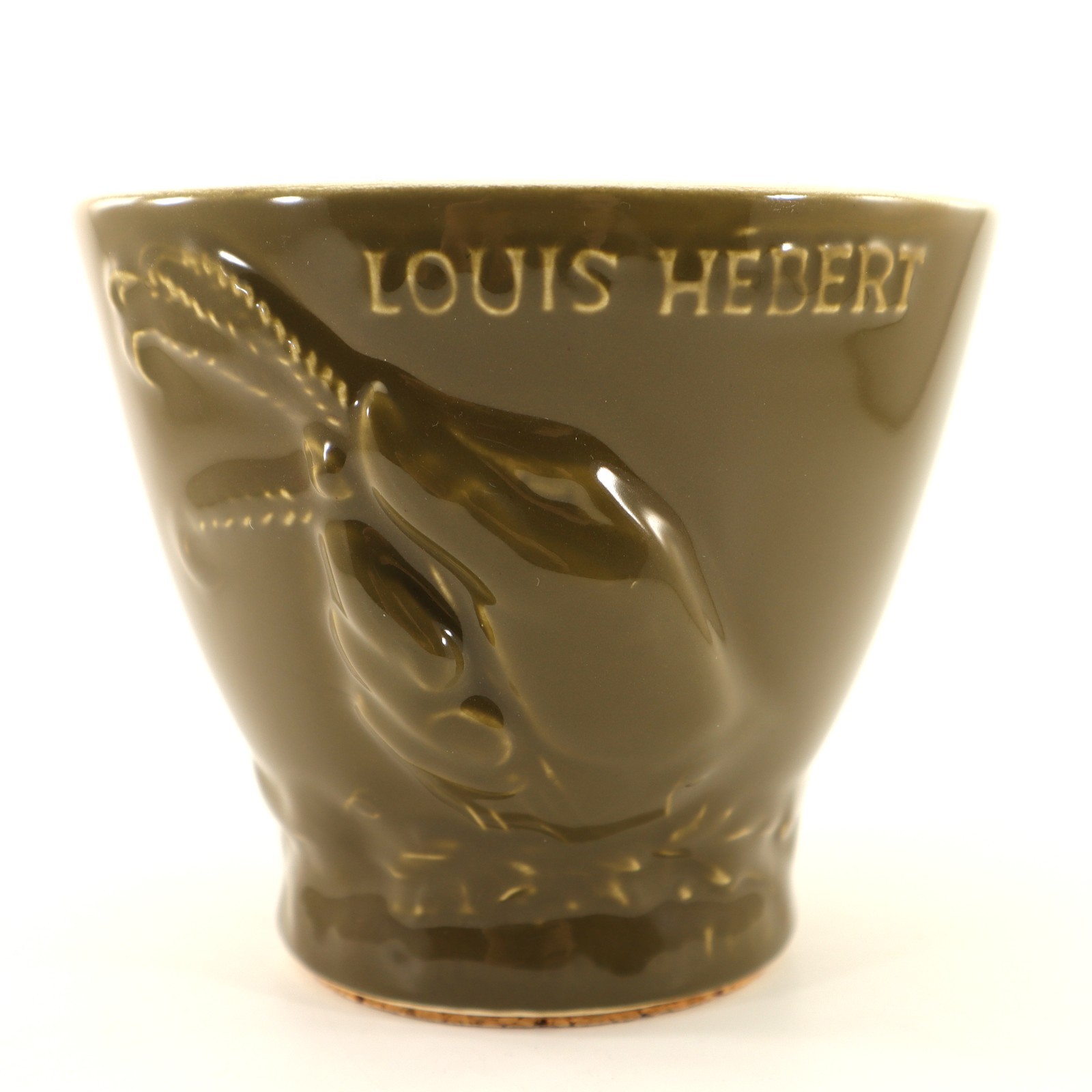 Schering Louis Herbert Rx APOTHECARY MORTER Olive Green Ceramic