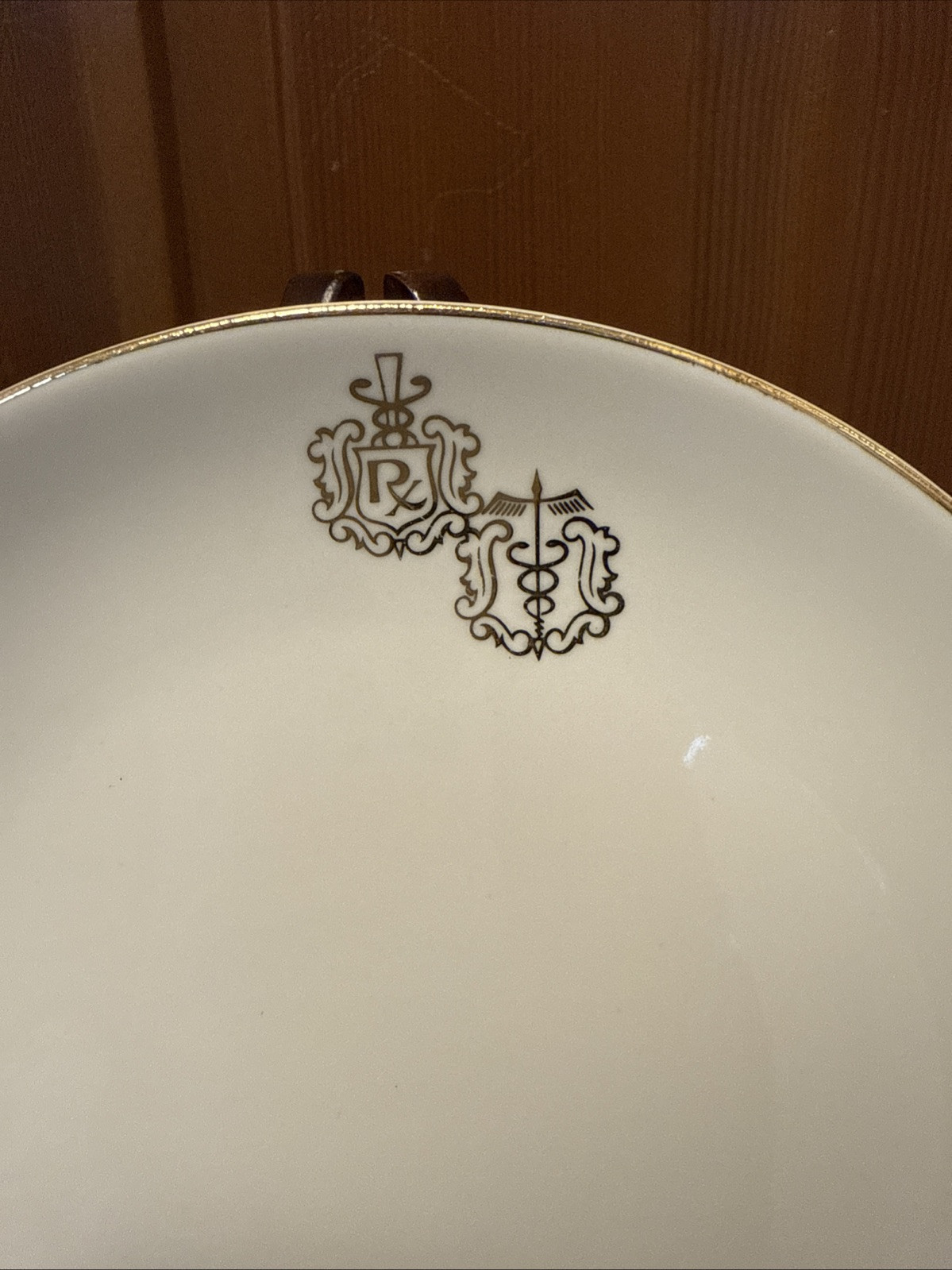 Crestware Owens Illinois Pharmacist RX Dr Caduceus Medical Salad Desert Plate