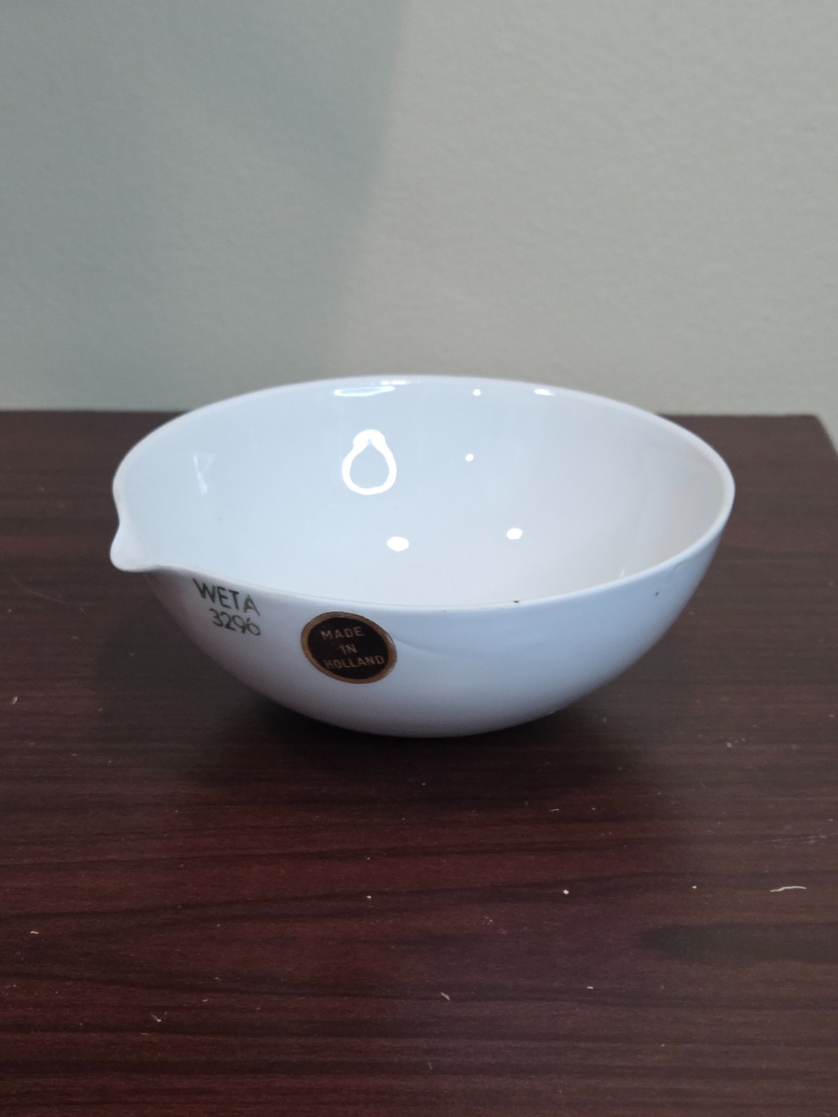 VTG Weta 6 Holland Porcelain Evaporating Lab Dish Bowls with Spouts MERCER Glass