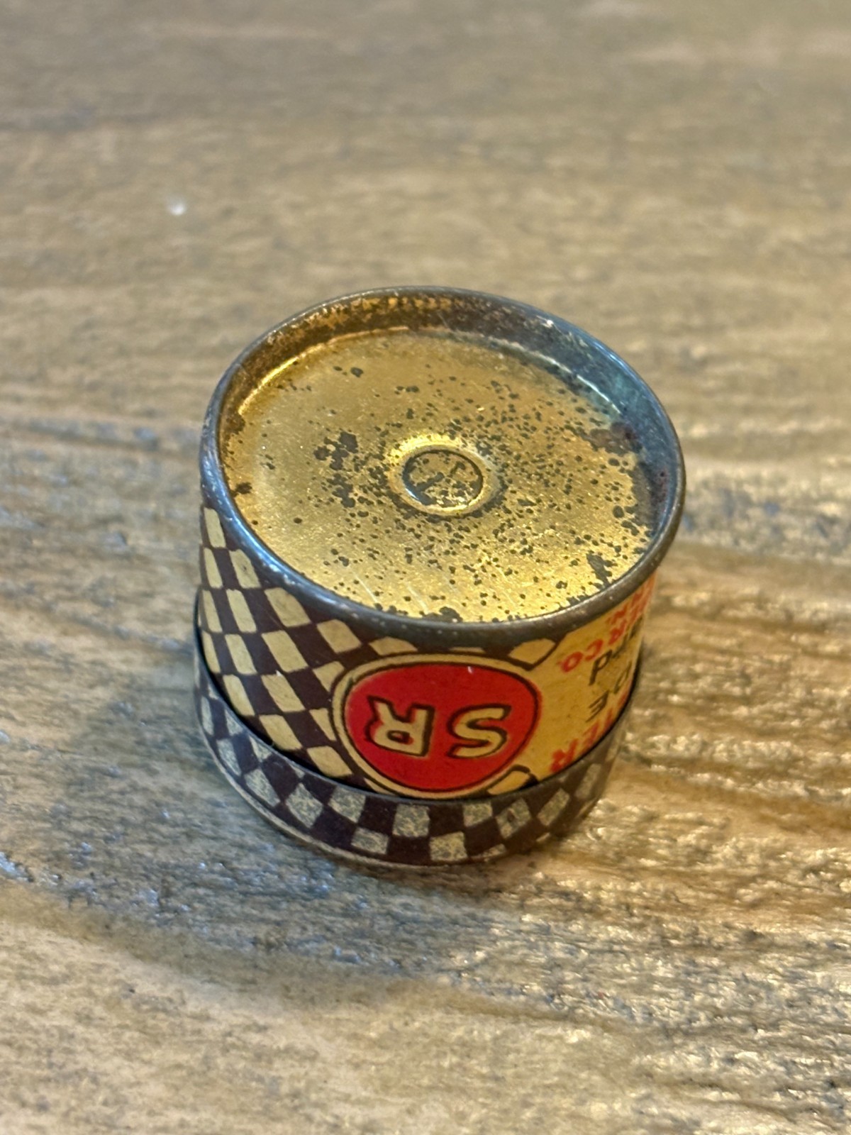 Vintage Country Store Pharmacy S R Zinc Oxide Paste Diminutive Advertising Tin