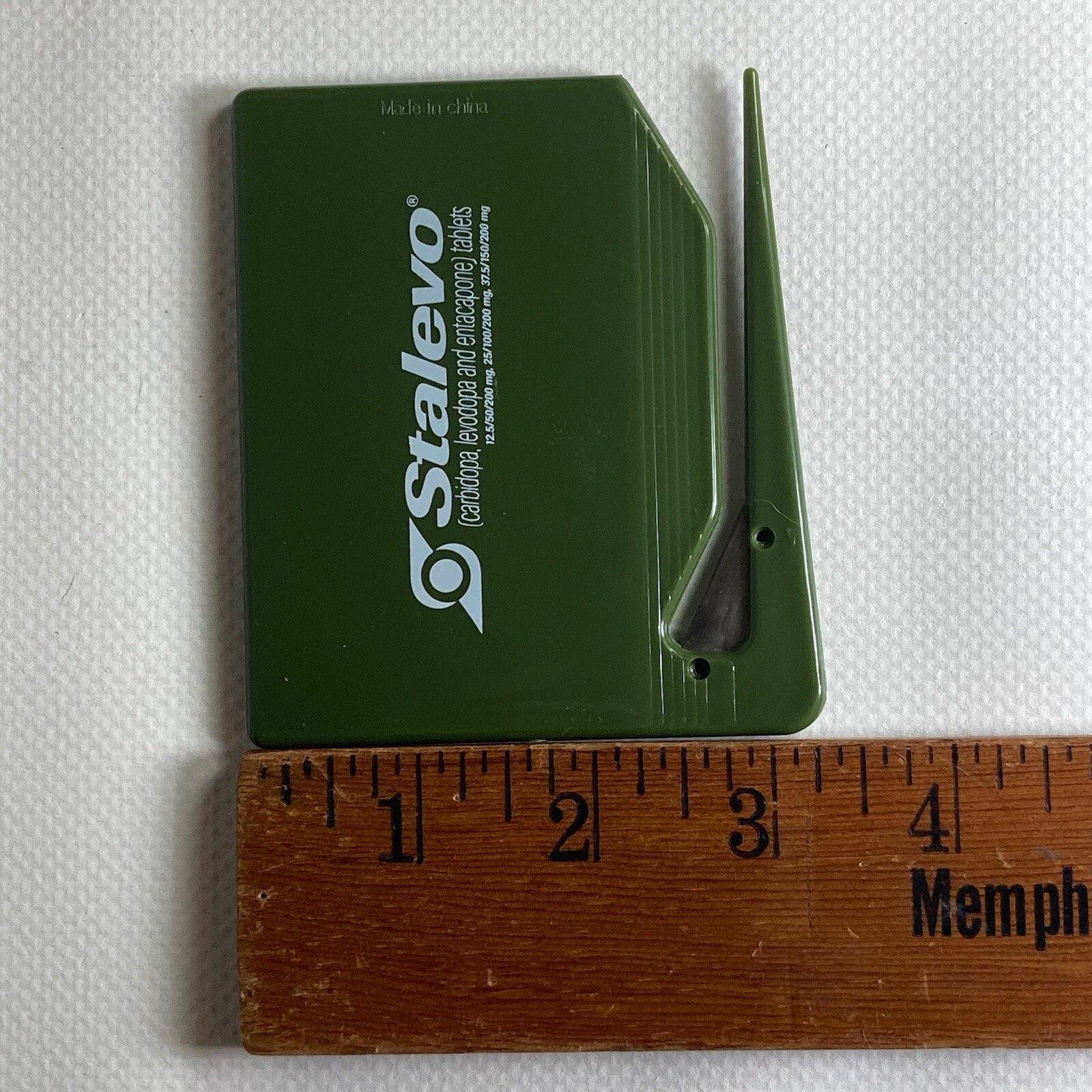Stalevo Pharma Drug Rep Promo Zippy Letter Opener Parkinson’s Disease Green