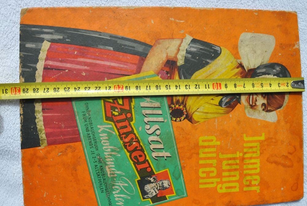 1920s Germany German ALLSAT ZINSSER FOREVER YOUNG Apotheca Pharmacy Cure Poster
