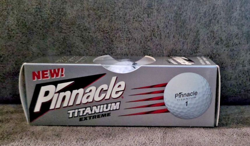 RARE Baycol Pinnacle Titanium Extreme Golf Balls 3 Pack Drug Rep Promo NOS