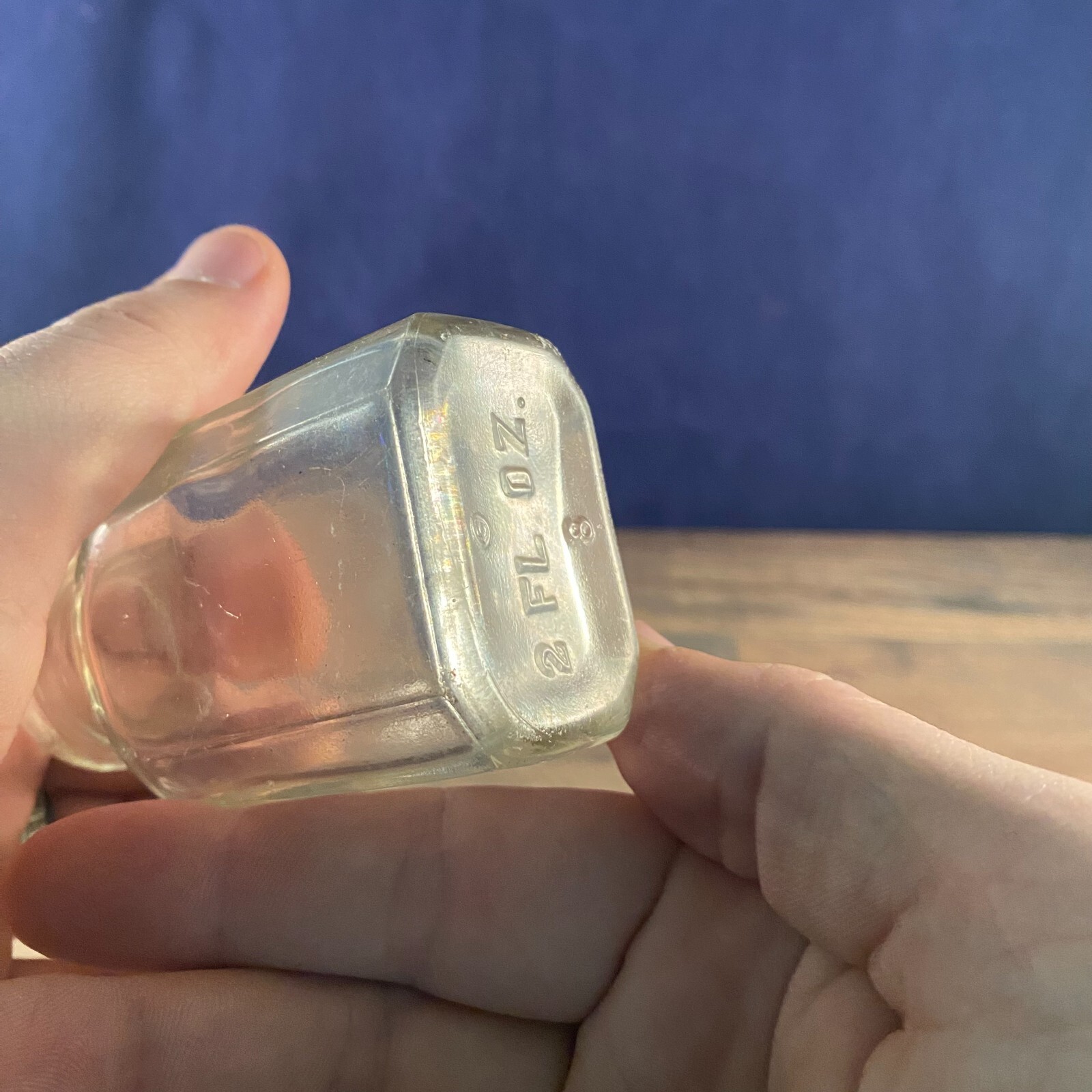 Clear Glass Square Bottle Apothecary Chemical Medical 2Fl Oz 2″ x 1.25″ x 3.5″H