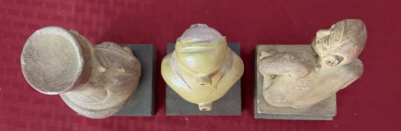 3 Vtg Maya Mochica Medicine Man Schering Pottery Pharma Cream Ad