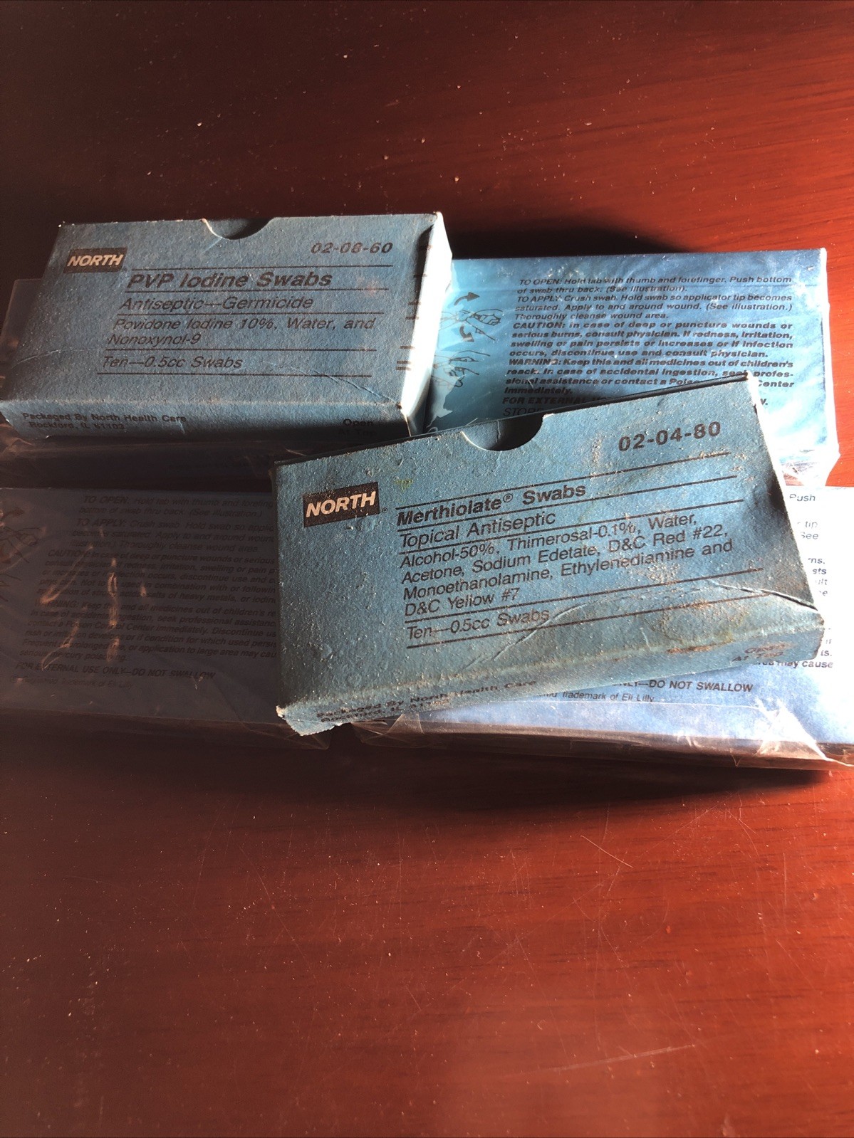 Vintage Antique Merthiolate Swabs Topical Anesthetic North Brand Unopened (4)