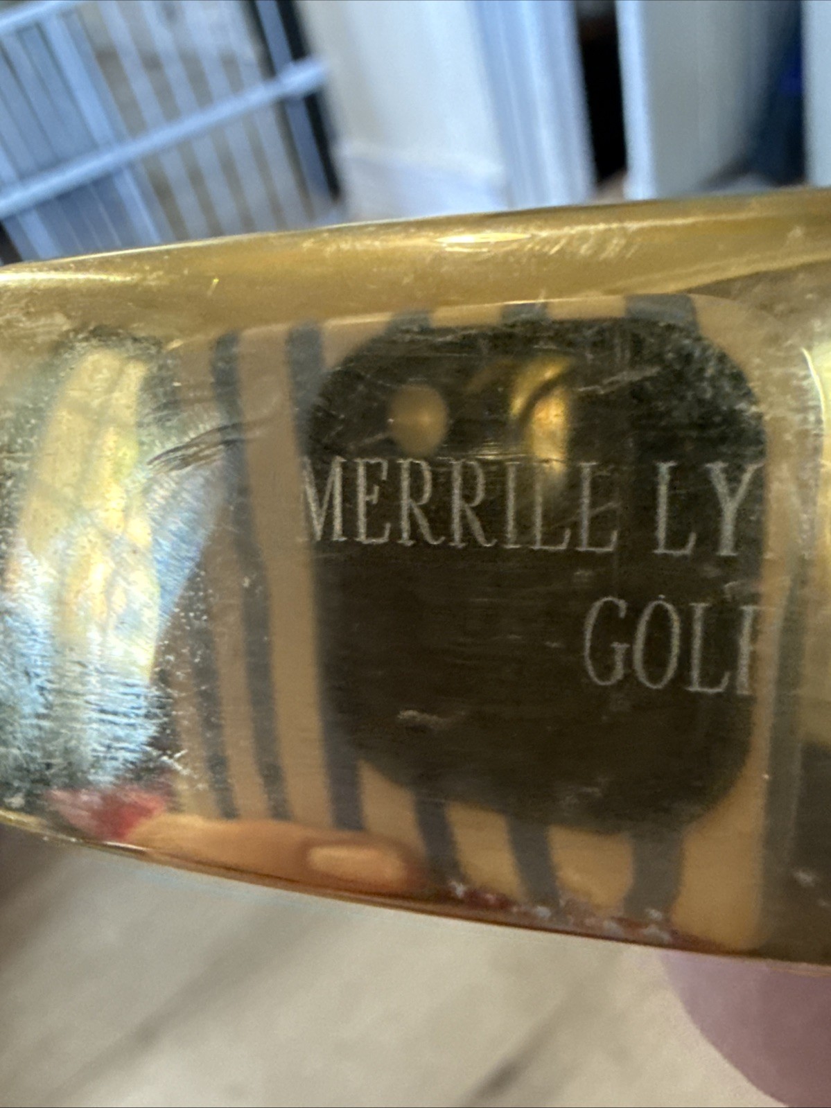 Super Rare Schering Plough Pharmaceutical Drug Promo Golf Club Gold Putter New