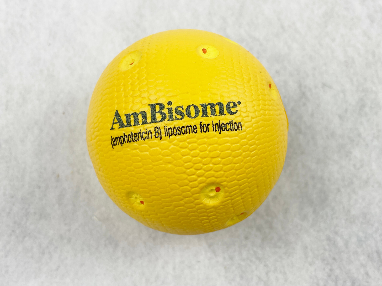 AM BISOME STRESS BALL PHARMACEUTICAL COLLECTIBLE – YELLOW