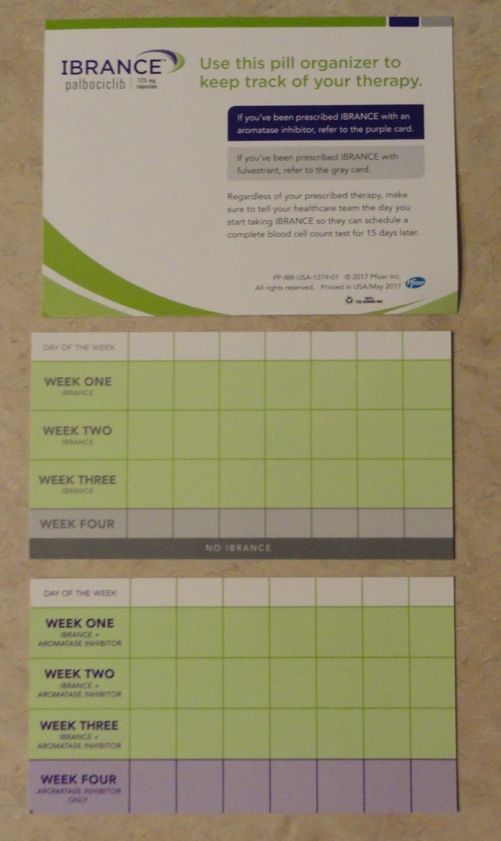 Big Pharma Ibrance Patient Pill minder caddy pharmaceutical drug rep swag nos