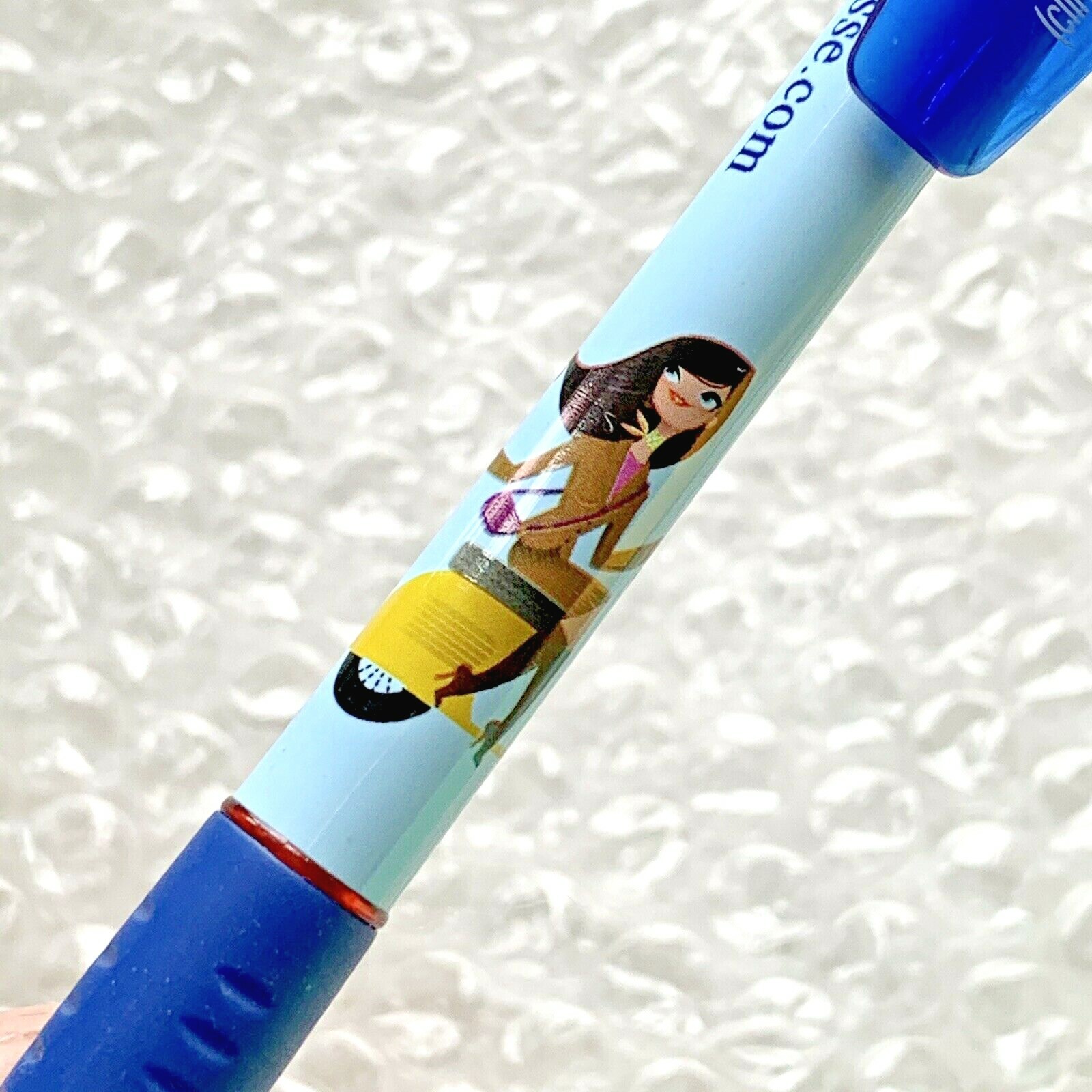 New Clindesse Pharmaceutical Plastic Drug Rep Pen~Girl on Scooter~*VERY RARE*
