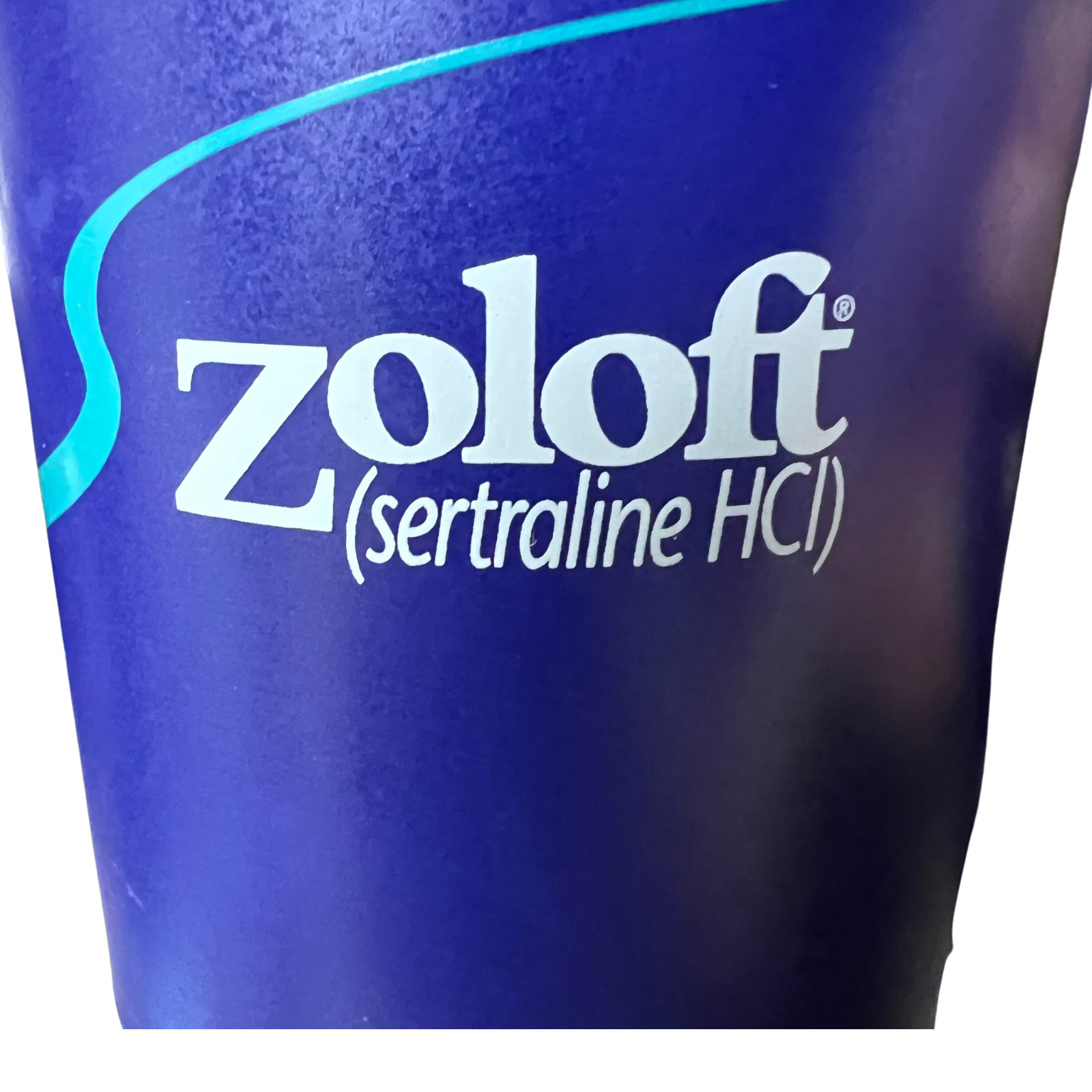 Zoloft Pharmaceutical Collectible Pharma Rep Advertising Blue Coffee Mug