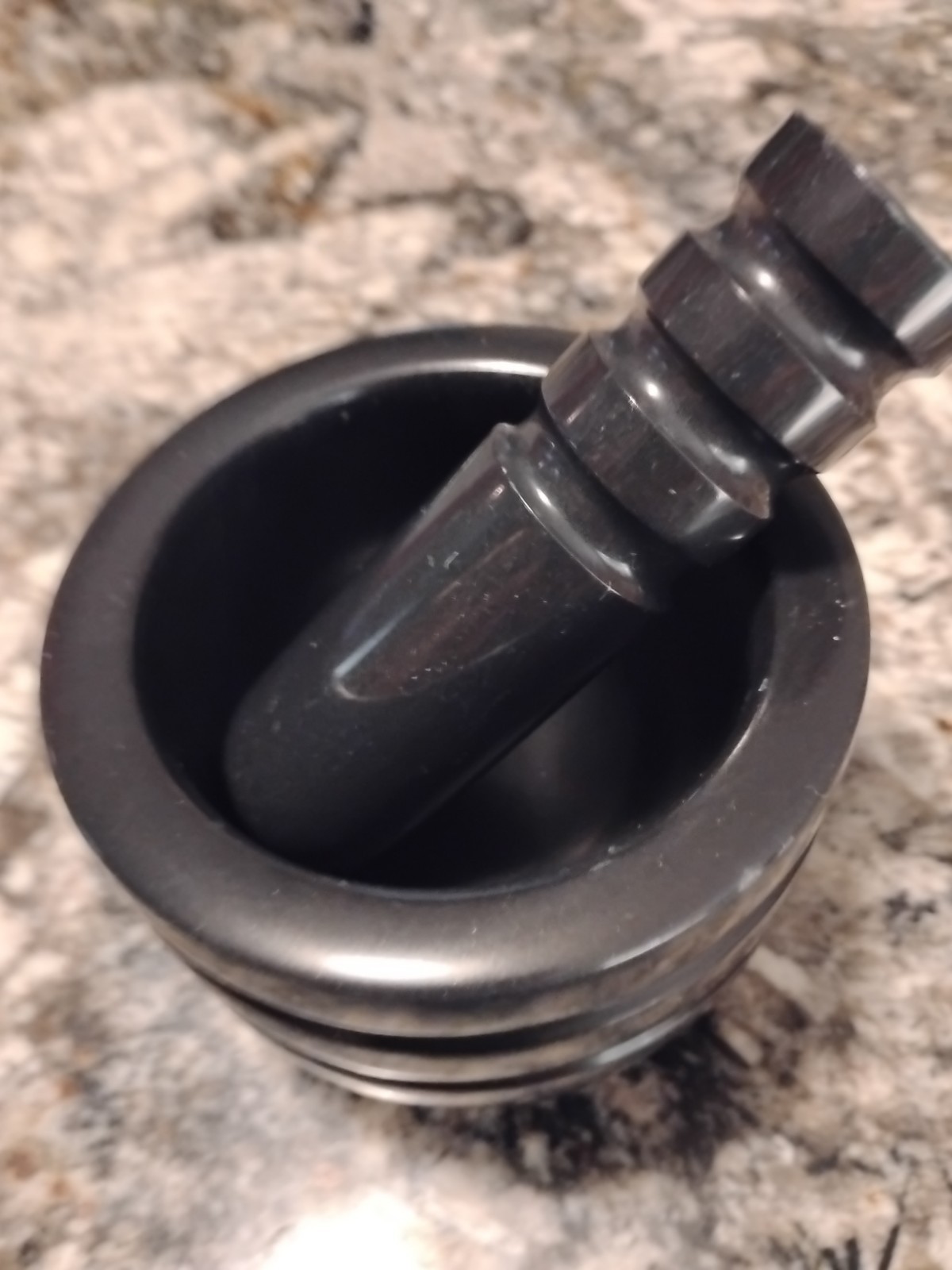 Health Care Logistics Grooved Mortar And Pestle – Pharmacy Grade MARBLE/ONYX