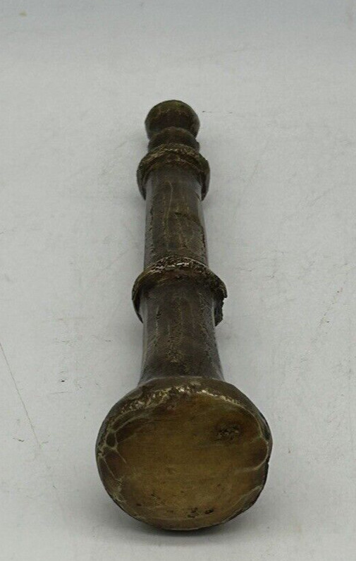 Brass Mortar & Pestle, 4 Faces, Made in Spain, 3 3/8″ Height, Heavy