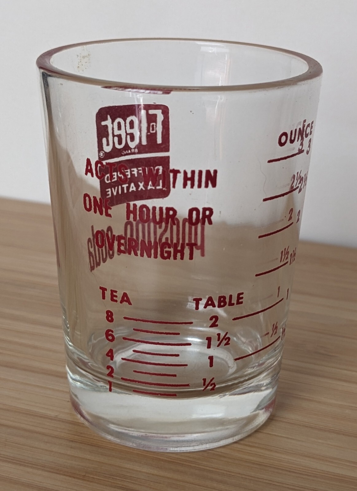 Vintage Fleet Laxative Phospho Soda Pharma Measuring Cup Shot Glass