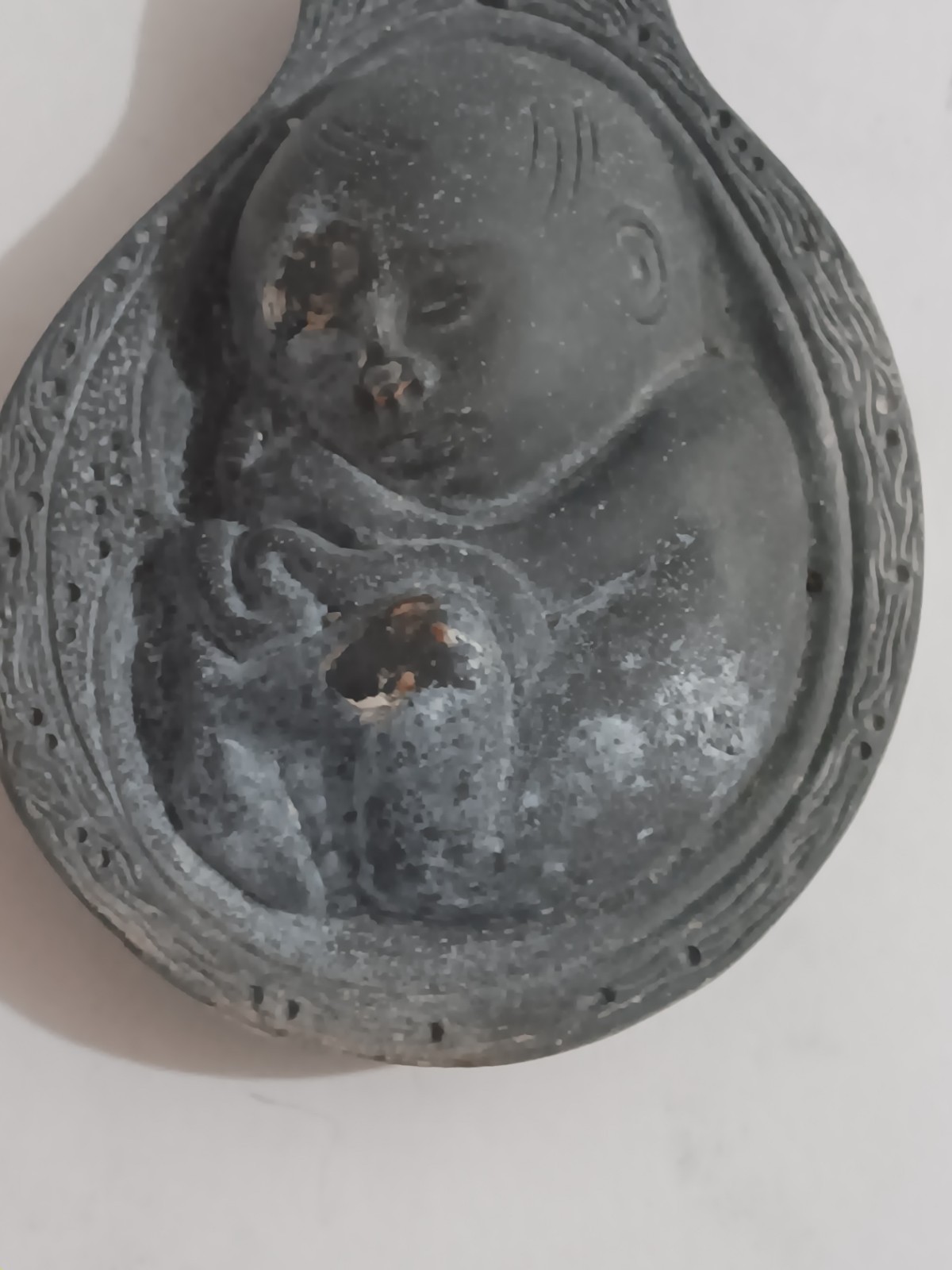 Vintage Tabron Parke-Davis Fetus Paperweight Macabre Pharmaceutical Oddity