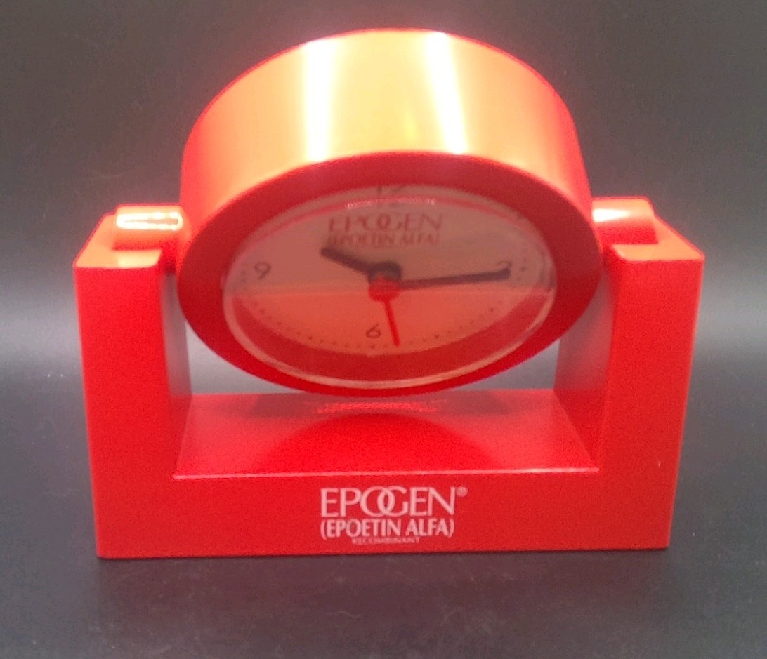 Vintage Epogen (Epoetin Alfa) / Pharmaceutical Promotion Desk Clock