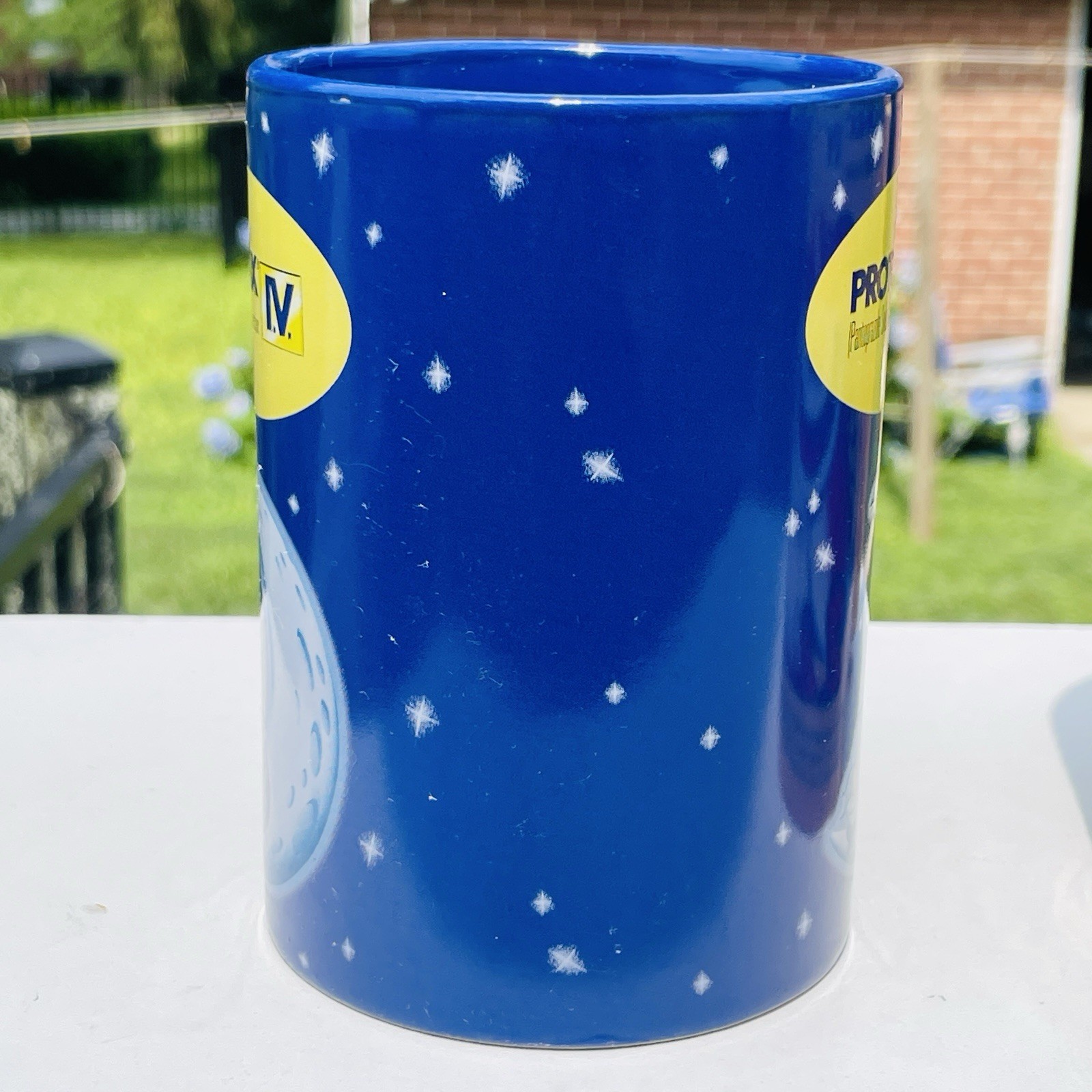 Lot Of 2 Protonix Coffee Mugs Heartburn Monster Pharmaceutical Advertisement