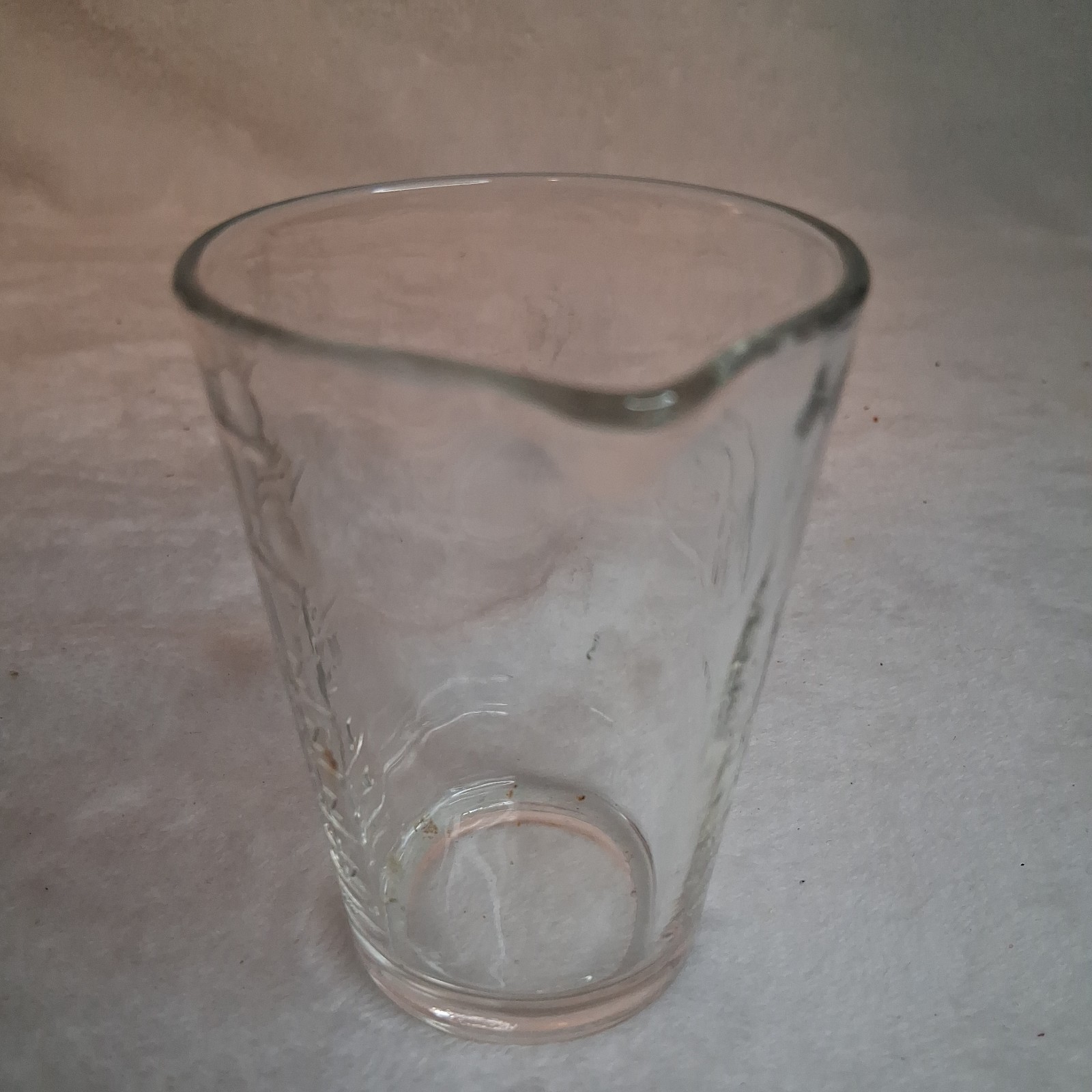 VTG 4oz Heavy Glass Measuring Pharmacy Graduate Beaker marked in Oz’s AFAIK USA