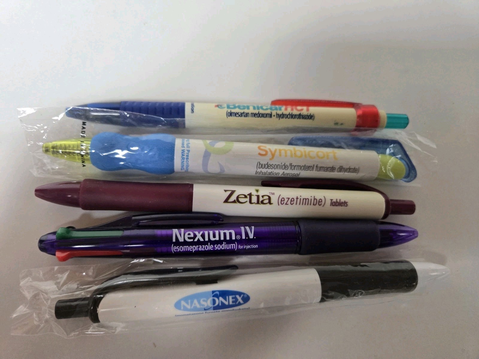 Lot Of 5 Pharmaceutical Drug Rep Advertising Pens