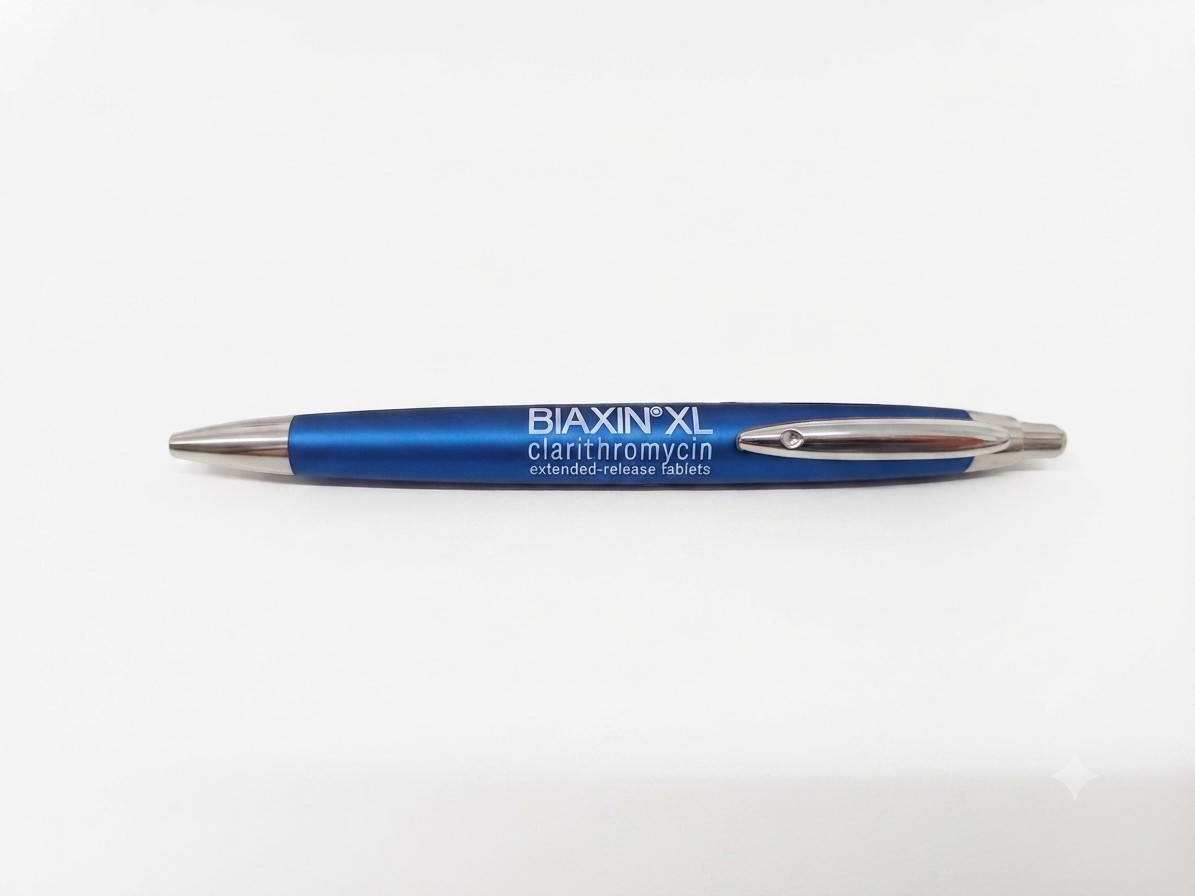 Vtg Biaxin XL Clarithromycin Pharma Drug Rep Pen Promotional Collectible