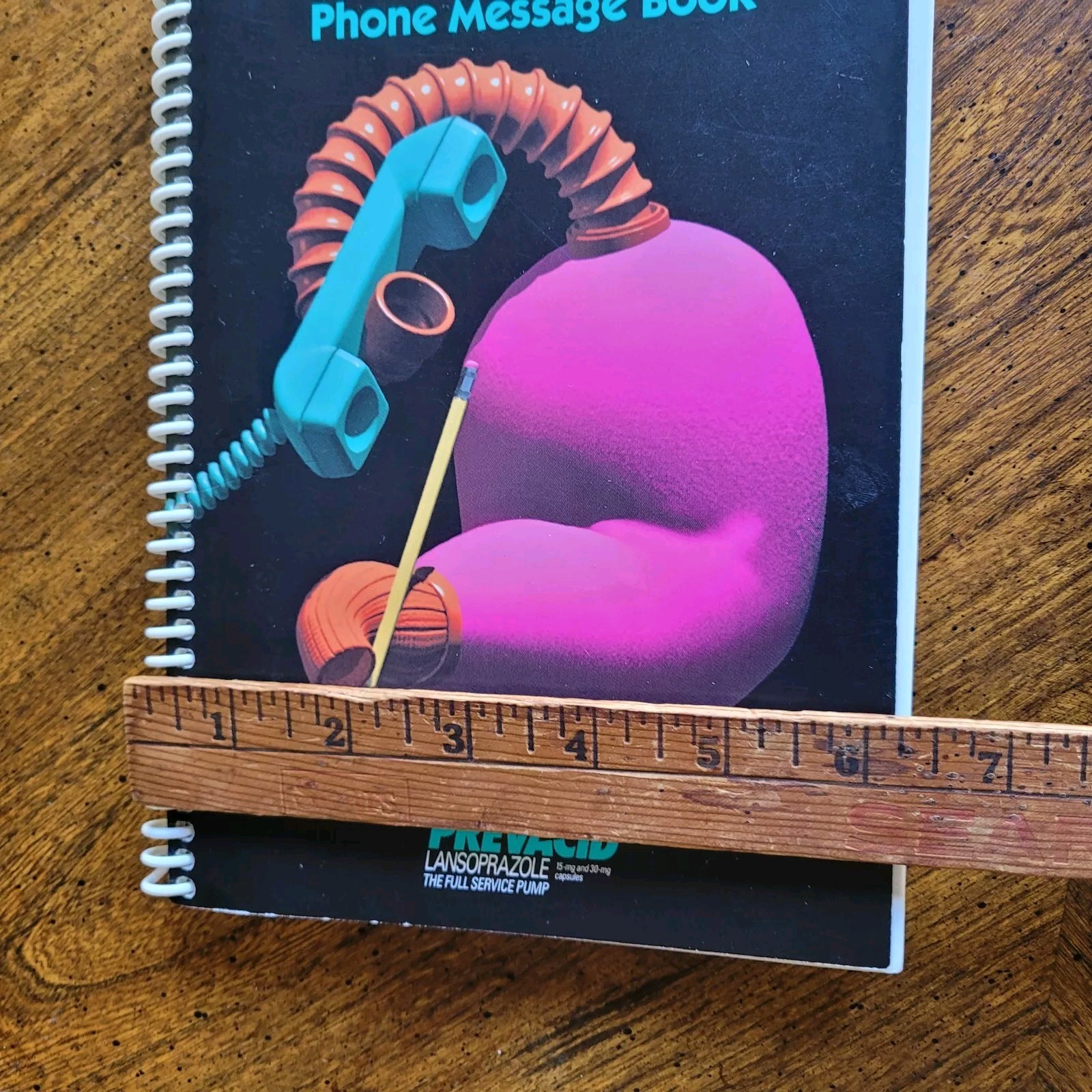 Prevacid Pharmaceutical Drug Rep Doctor MD Office Phone Message Book Pad x 2
