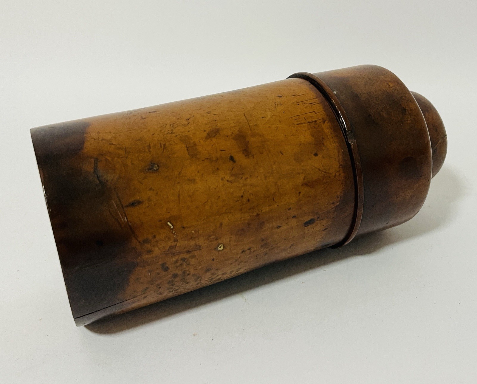 Antique Victorian Apothecary Chemist Turned Wood Sycamore Treen Bottle Holder