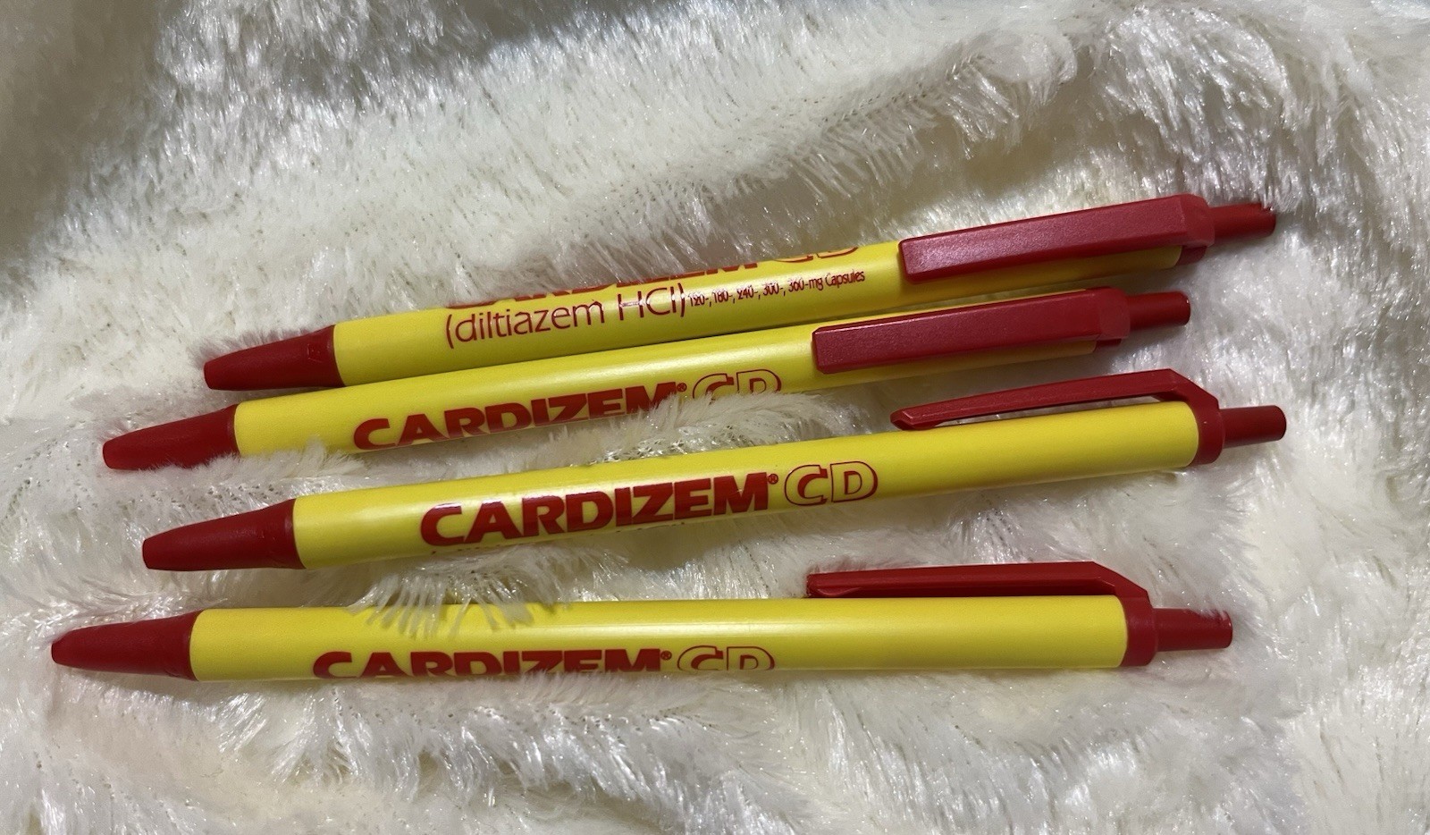 CARDIZEM CD Drug Rep Pharmaceutical Promo Advertising PEN Lot of 4 Click PENS