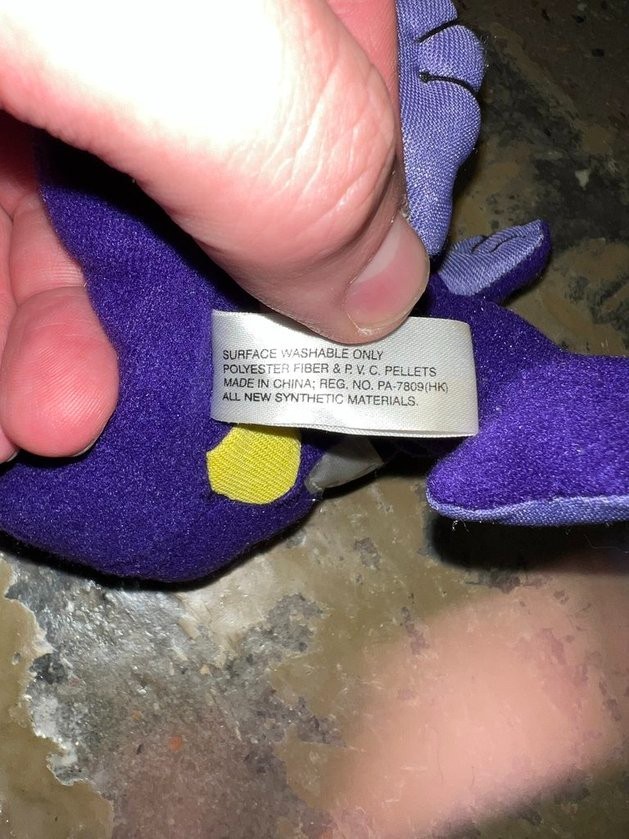 Zyrtec Purple Gorilla Plush 8.5 Inch Pharma Drug Rep 2000 Stuffed Animal Toy