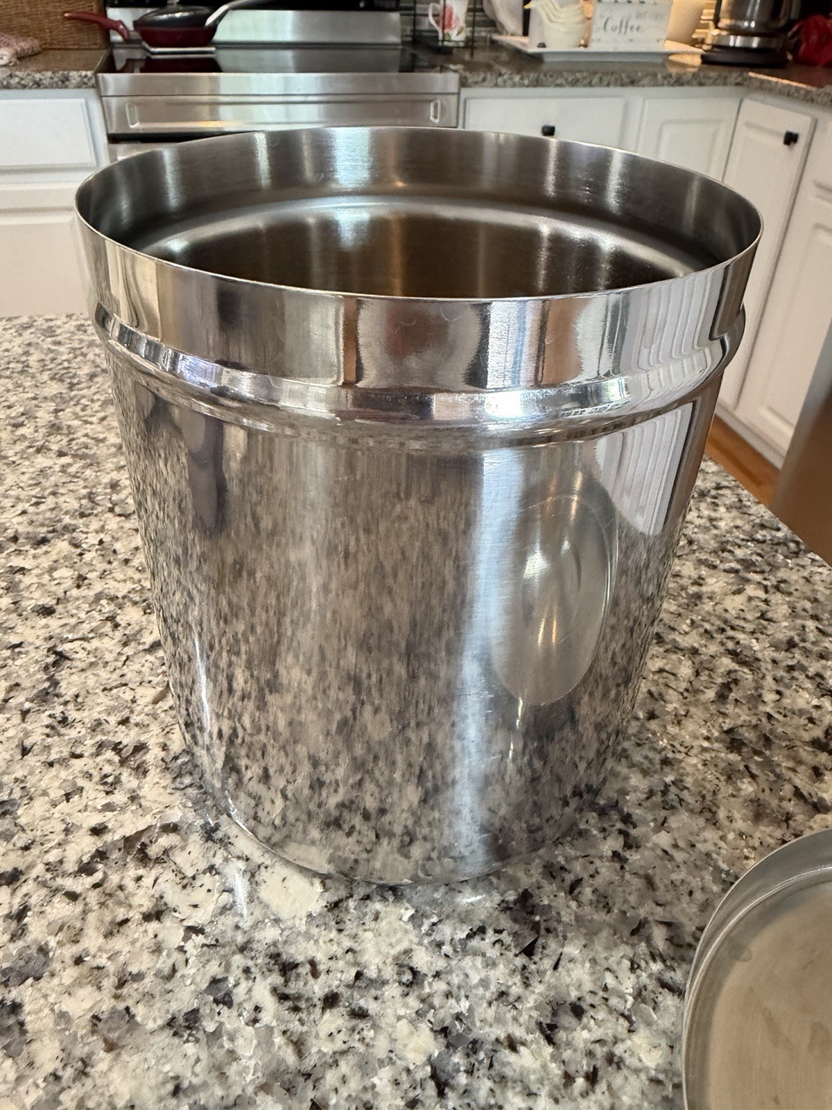 Vollrath stainless steel canister, model 8803 7” Tall, 6” Wide