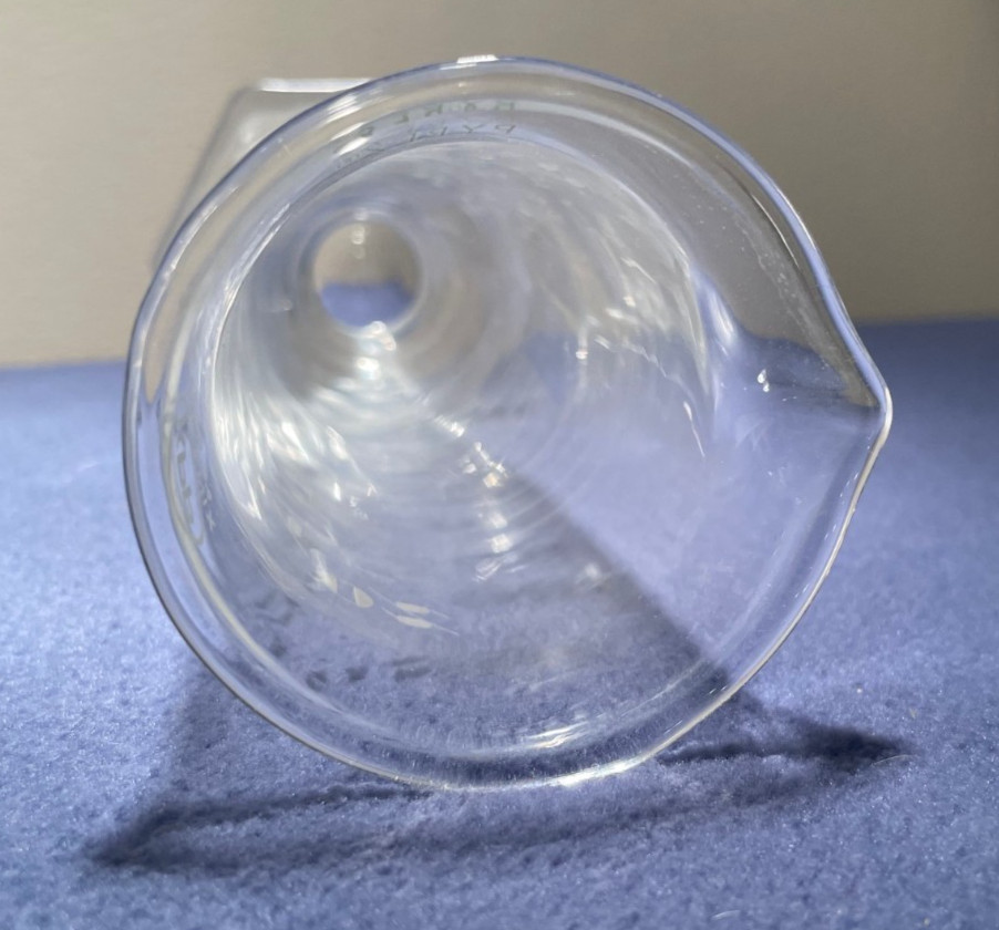 Vintage KPP Phenix Pyrex Pharmaceutical Graduated Beaker w/ Scales, 4 OZ/100 mL