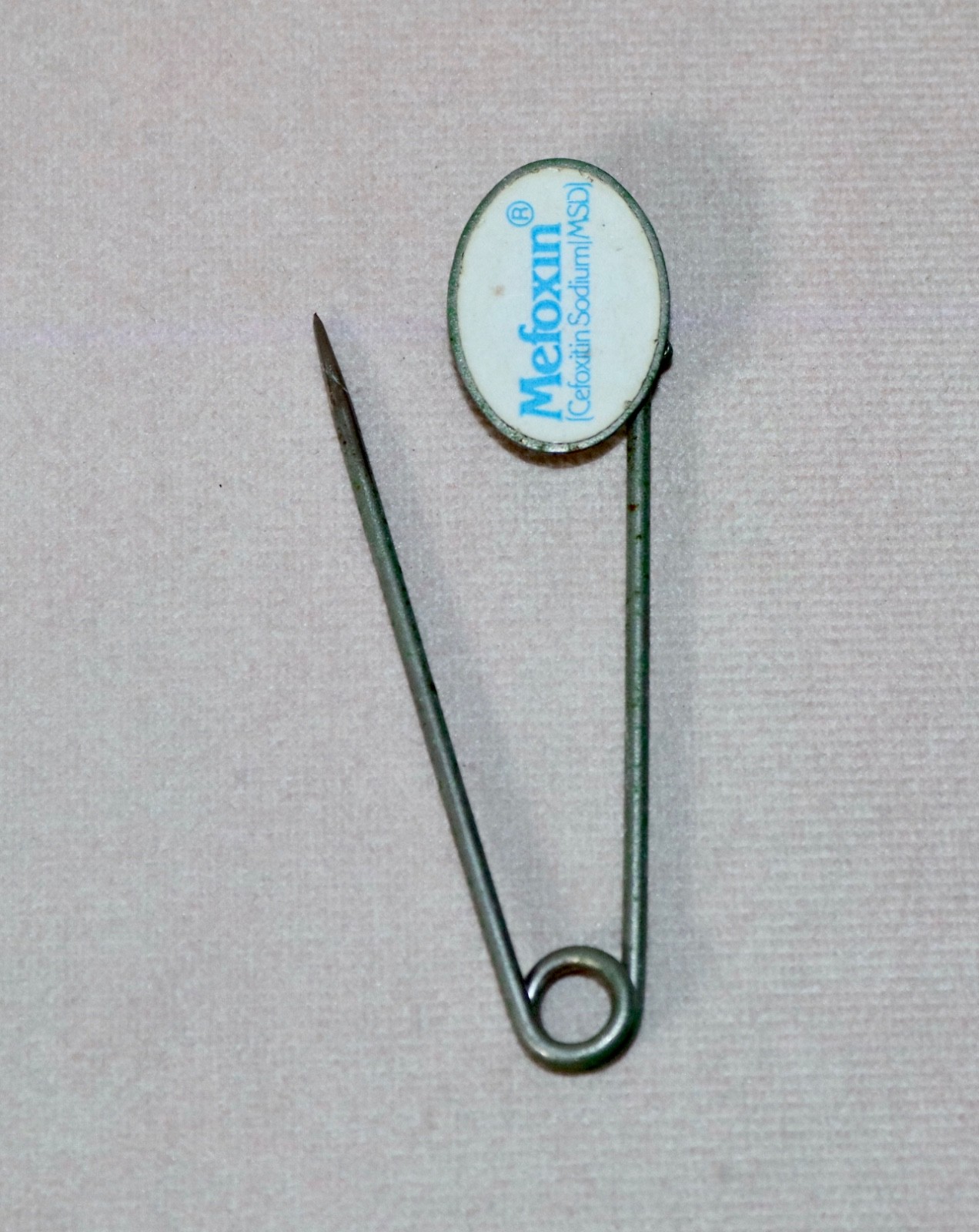 MERCK Drug ~ Mefoxin®️ ~ Pharmaceutical Rep 3” Promotional Advertising Pin