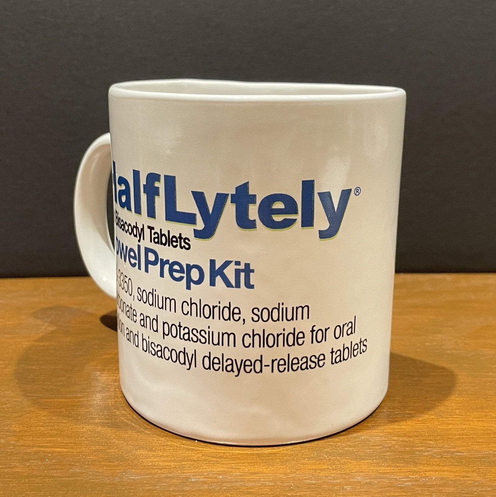 HalfLytely Drug Rep Advertising Pharma Bowel Prep Mug Coffee Cup Doctor Gastro